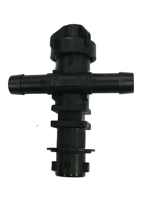 22252-312-500-NYB TeeJet 1/2" Double Hose Barb Diaphragm Check Valve Nozzle Body