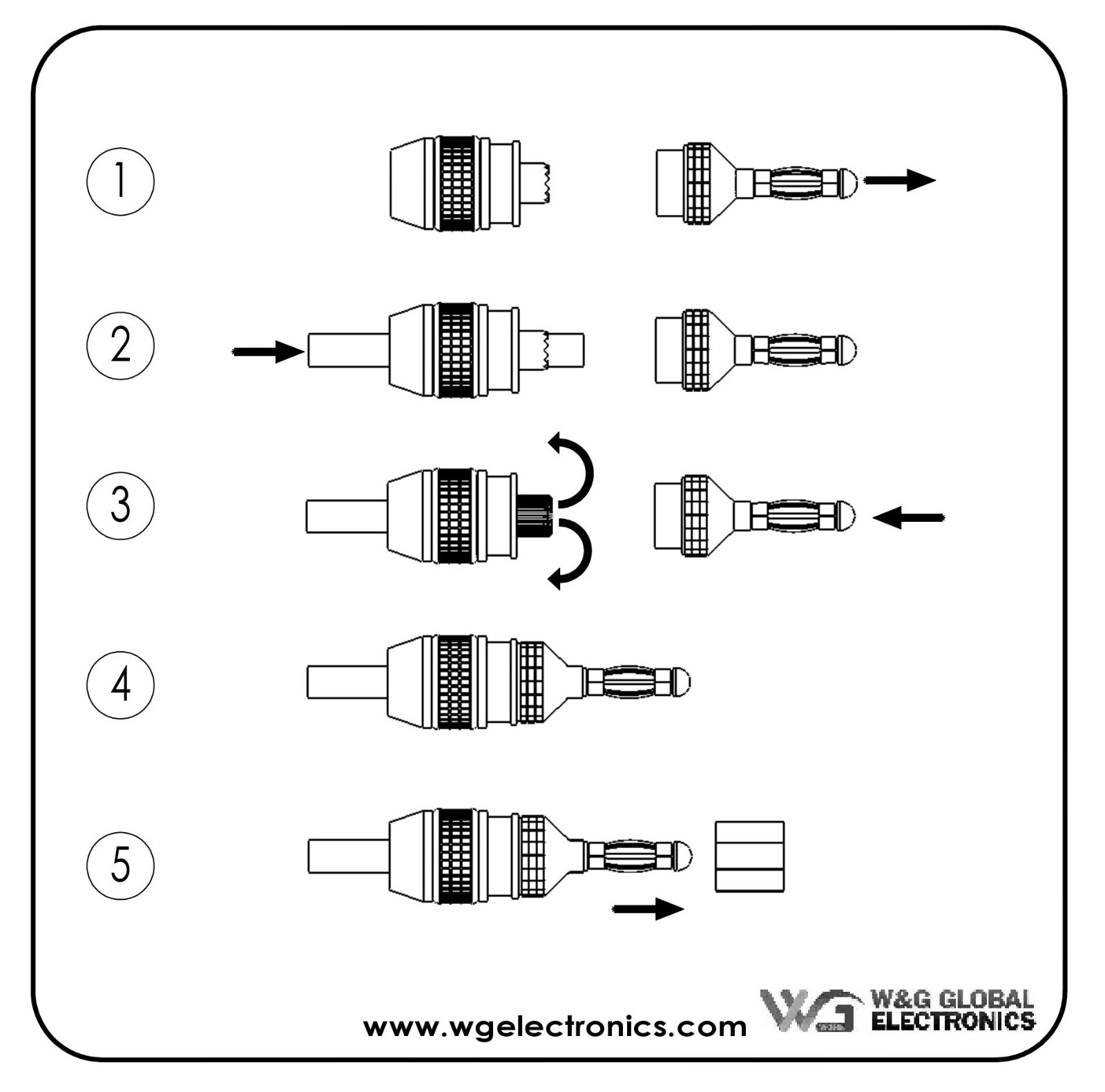 WGGE WG-008 24K Gold Safety Connector Banana Plugs (12 Pair (24 plugs))