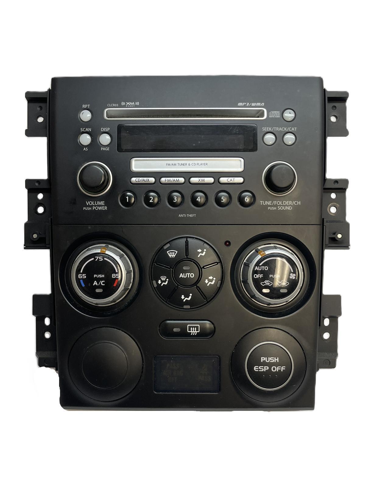 2007 SUZUKI GRAND VITARA RADIO CONTROL PANEL RECEIVER HEAT/AC CONTROLS OEM