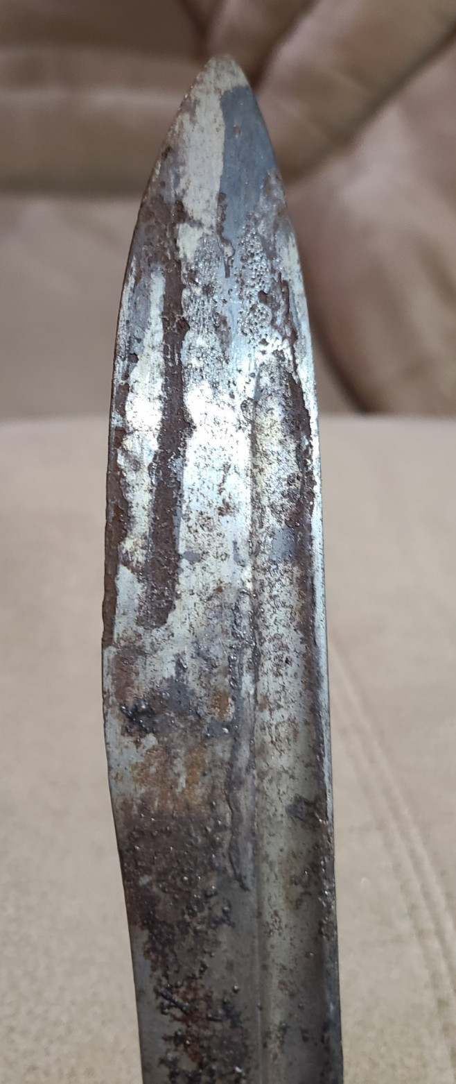 Toledo Spain WW1 WW2 Bolo Bayonet Complete But Rough For Restoration