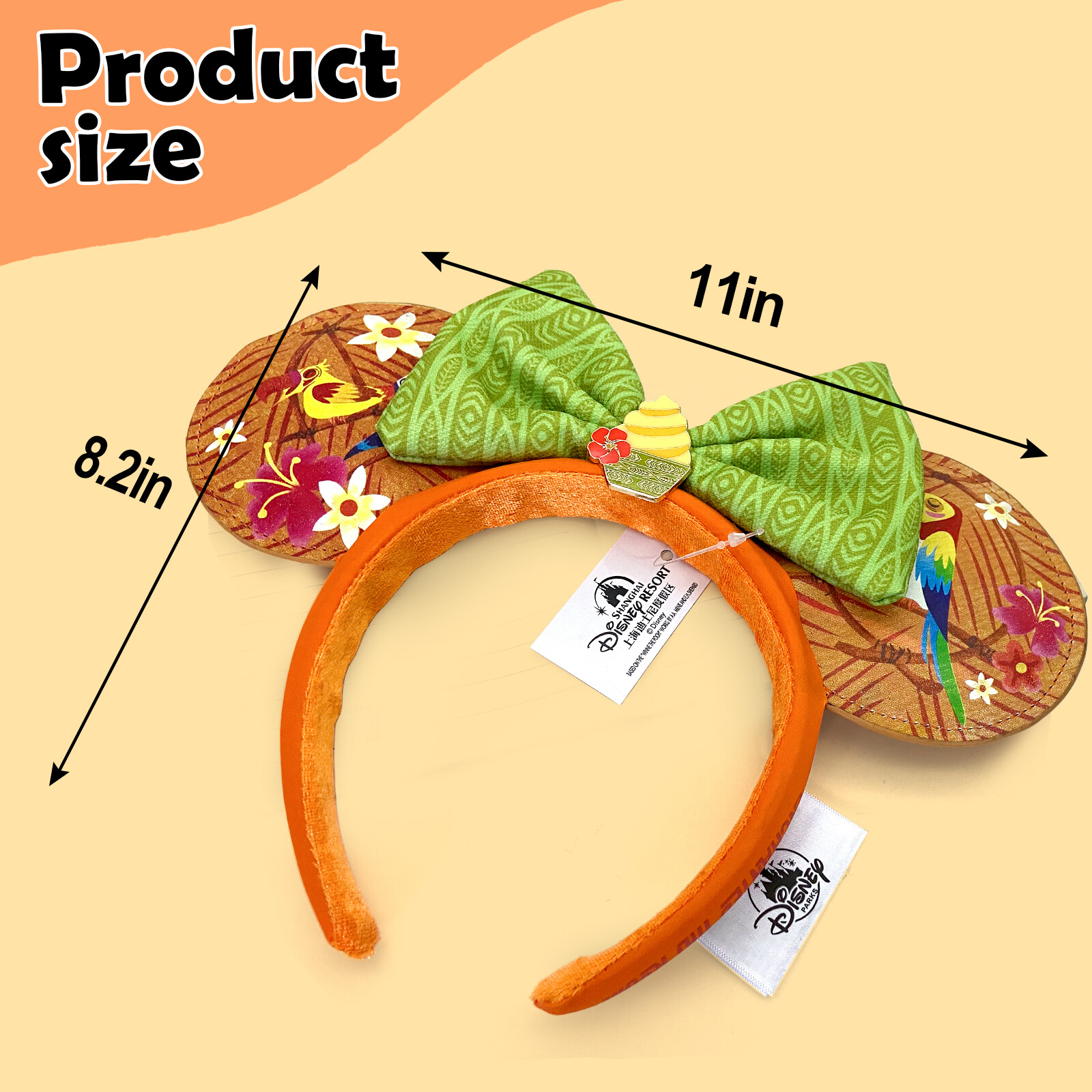 US Disney Parks WDW Enchanted Tiki Room Birds Dole Whip Minnie Ears Headband 🎉