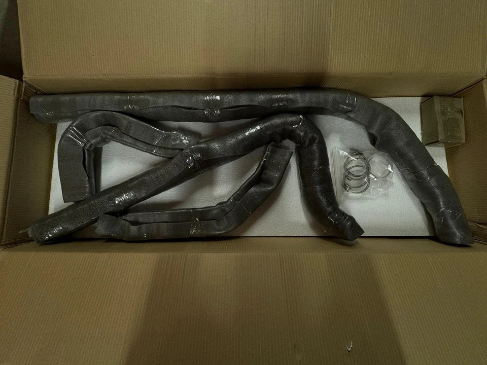 Chrome Big Growl 2-1/4" LONG RIFLES Exhaust Softail 86-05 With Heat Shield Set