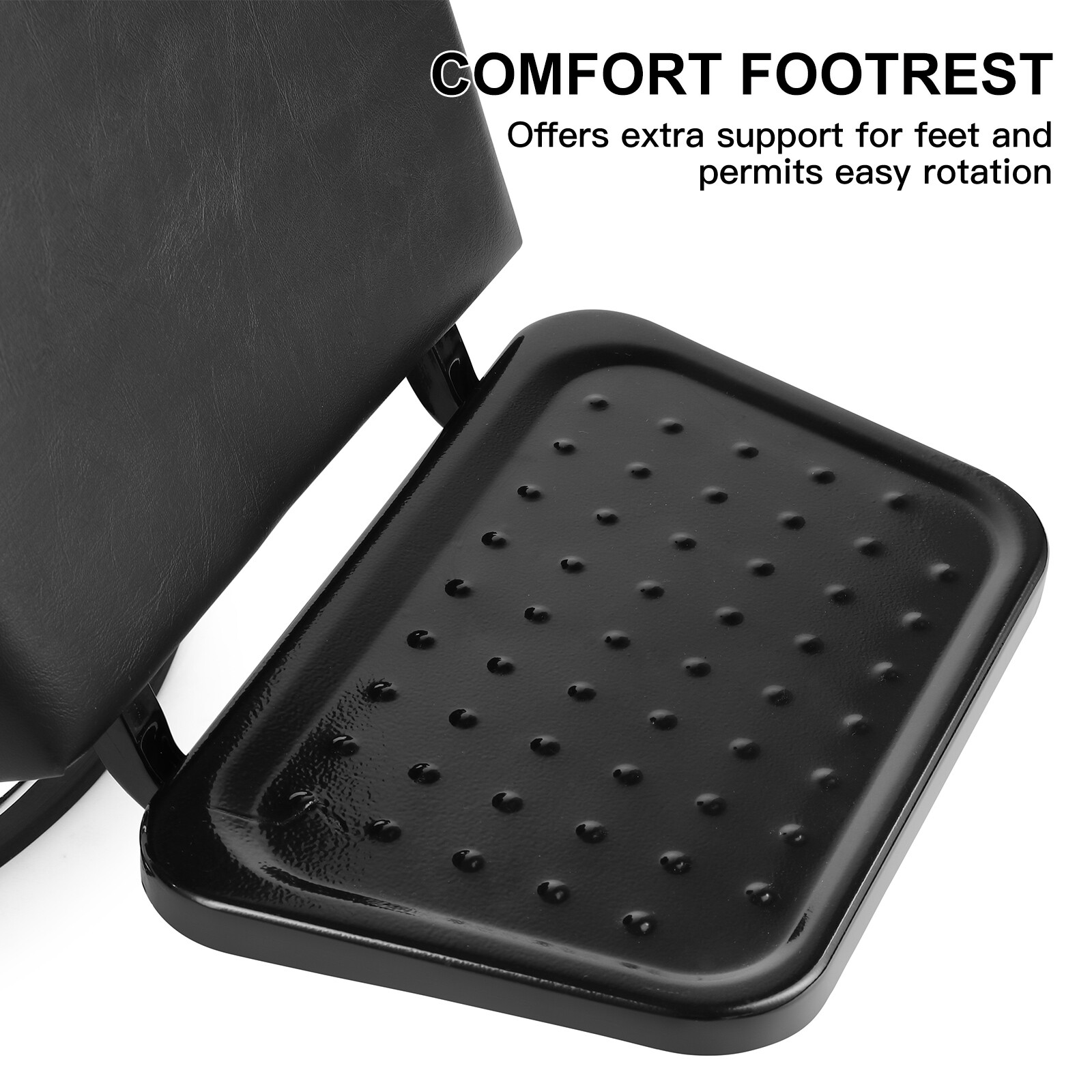 Artist hand Hydraulic Reclining Barber Chair Salon Beauty Spa Hair Styling Black