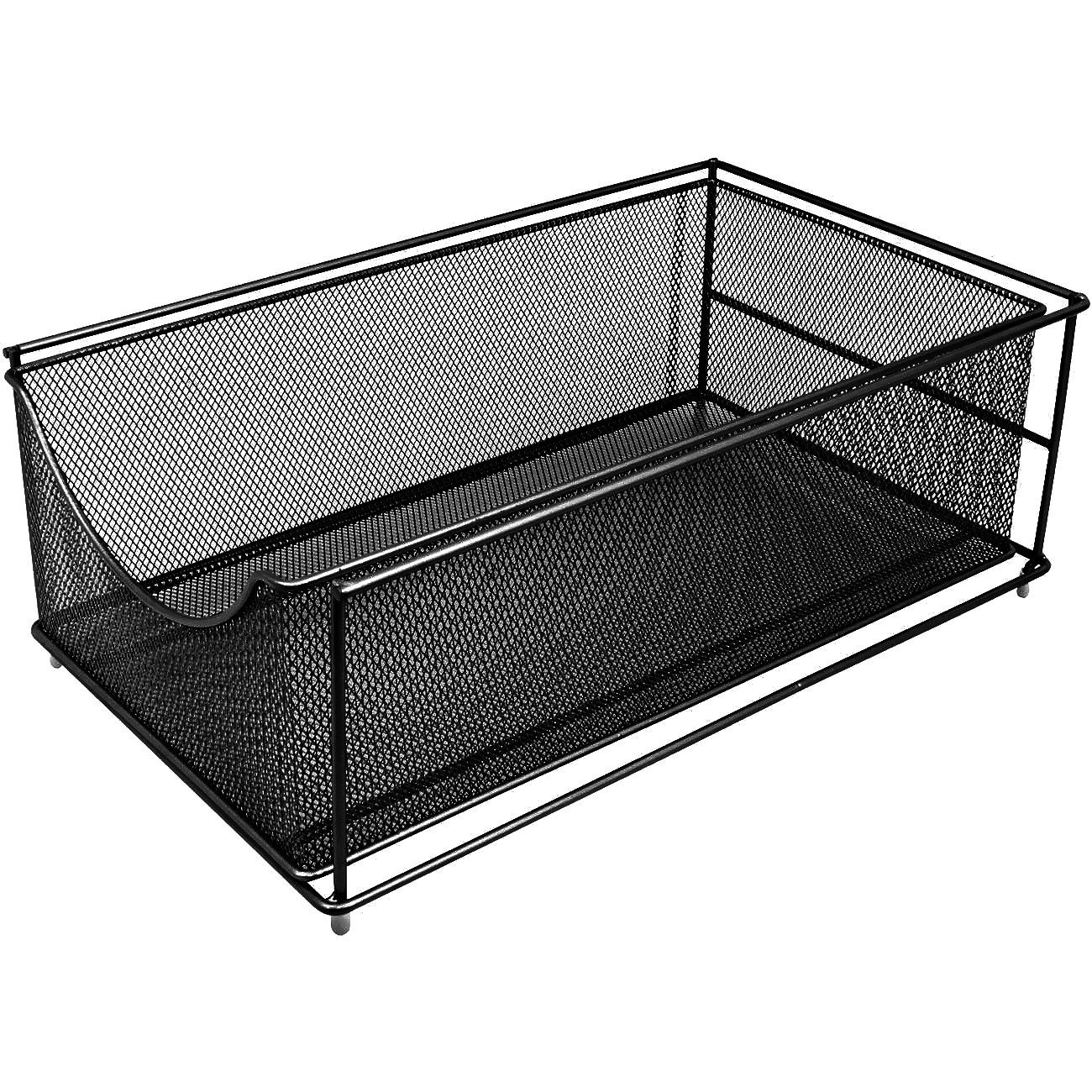 Sorbus Cabinet Organizer Set —Mesh Storage Organizer with Pull Out Drawers—Ideal