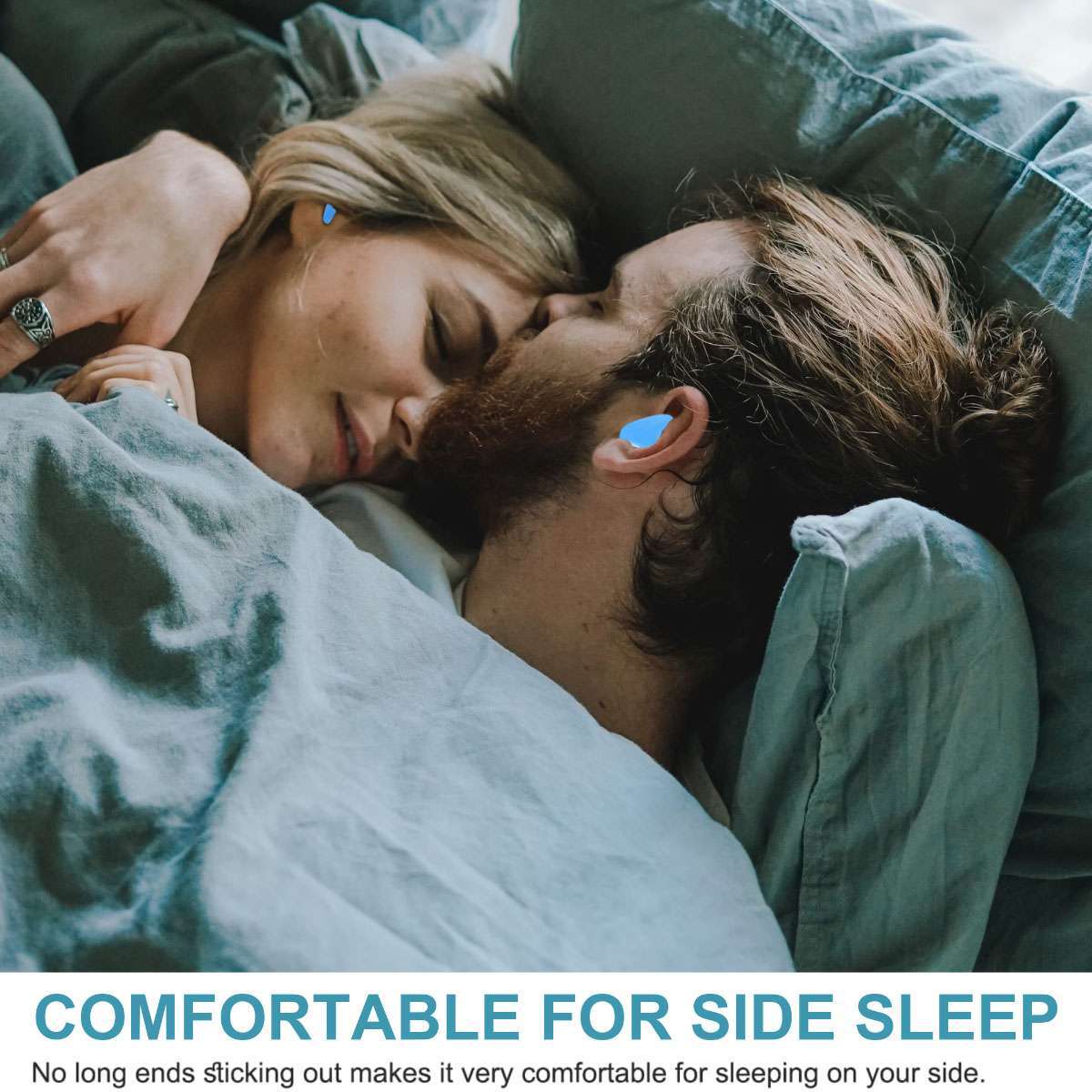 12pc Reusable Silicone Ear Plugs Noise Cancelling Earplugs Protector Study Sleep