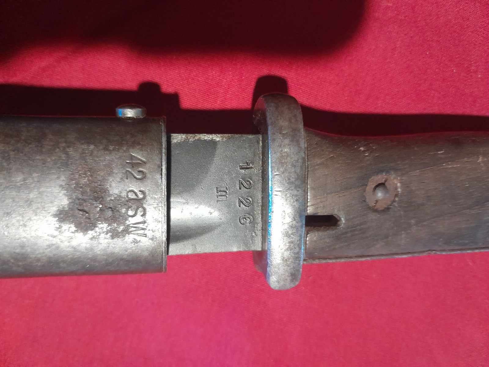 German K98 bayonet, WKC 1938 - Non matching 1942 scabbard By Hörster