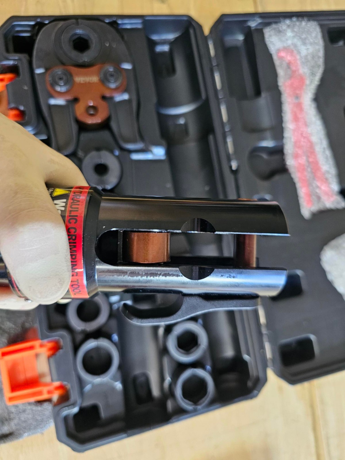 VEVOR Copper Pipe Crimping Tool Hydraulic Driven Pro Press Tool w/ 8 Jaws