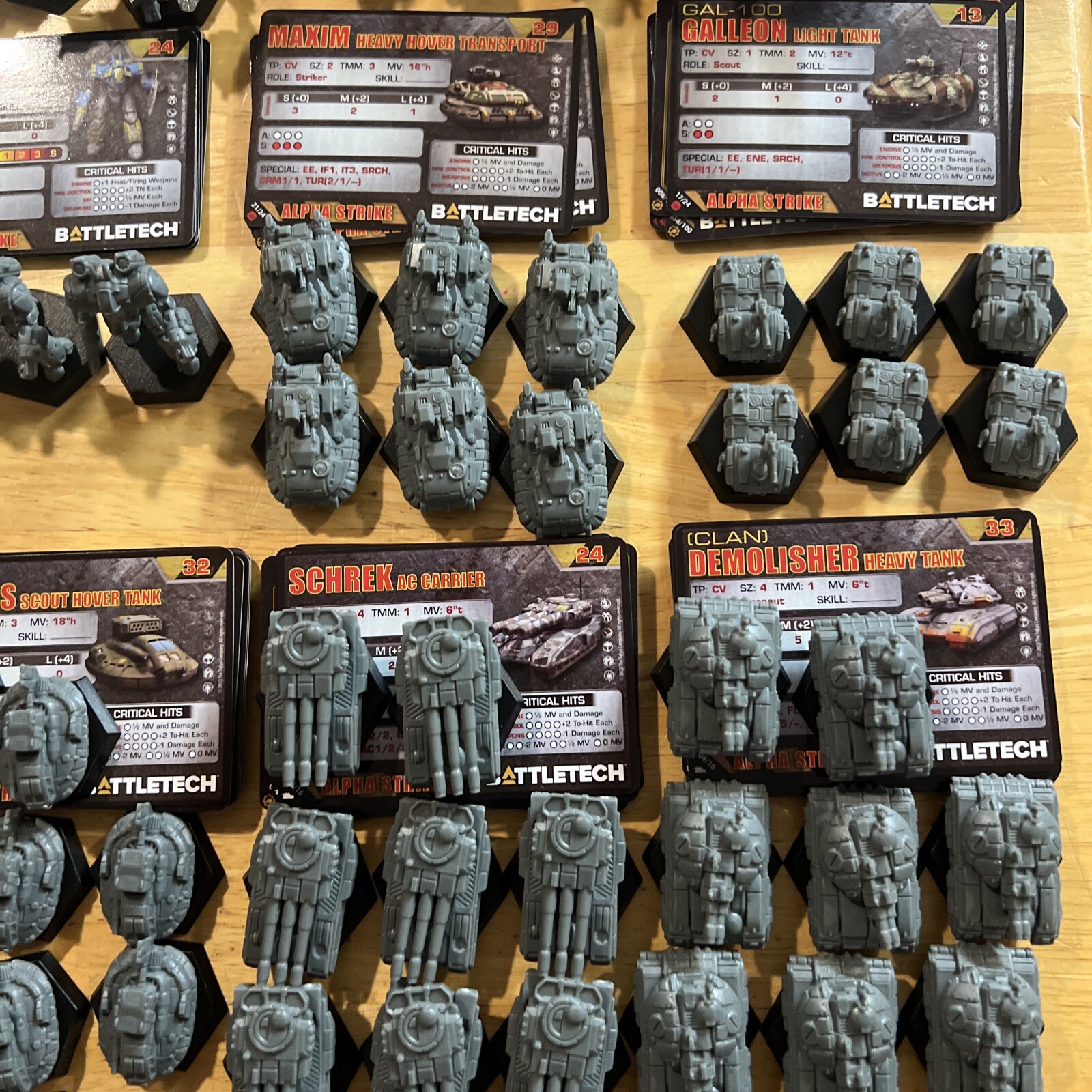 Battletech - Large Selection of Individual Vehicles [Mercenaries Kickstarter]