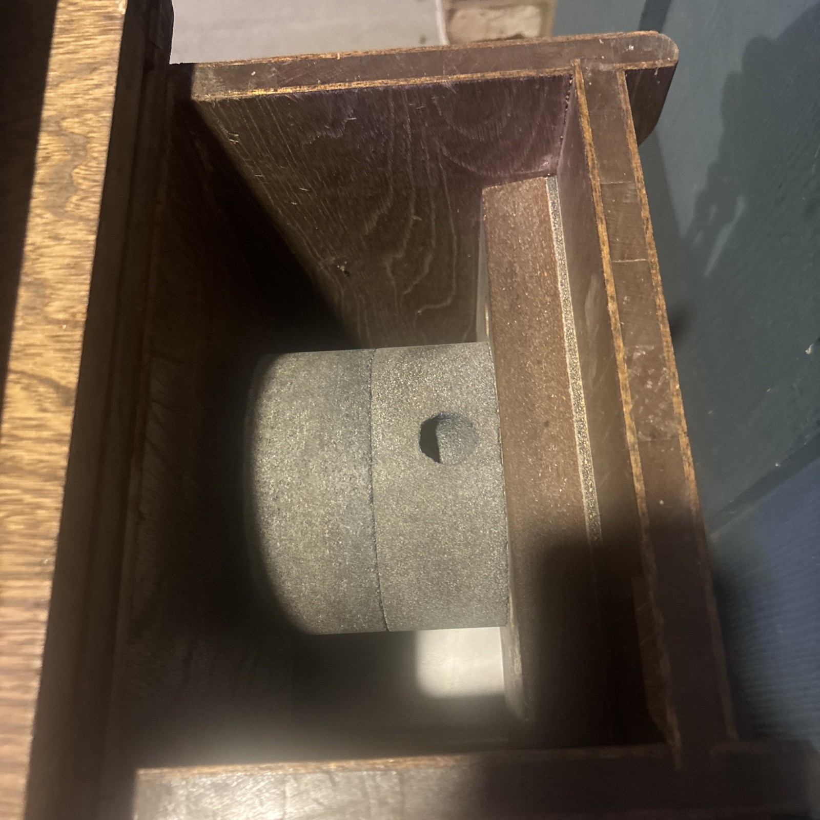 Golden Grain Grinder Wheat Grinder Dayton 3/4 HP Motor W/Wood Cabinet WORKS