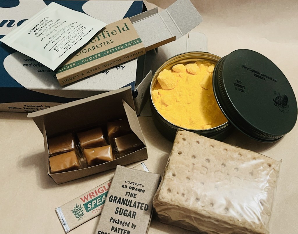 Complete Edible Late War Morale K Ration -Your Choice Breakfast Dinner or Supper