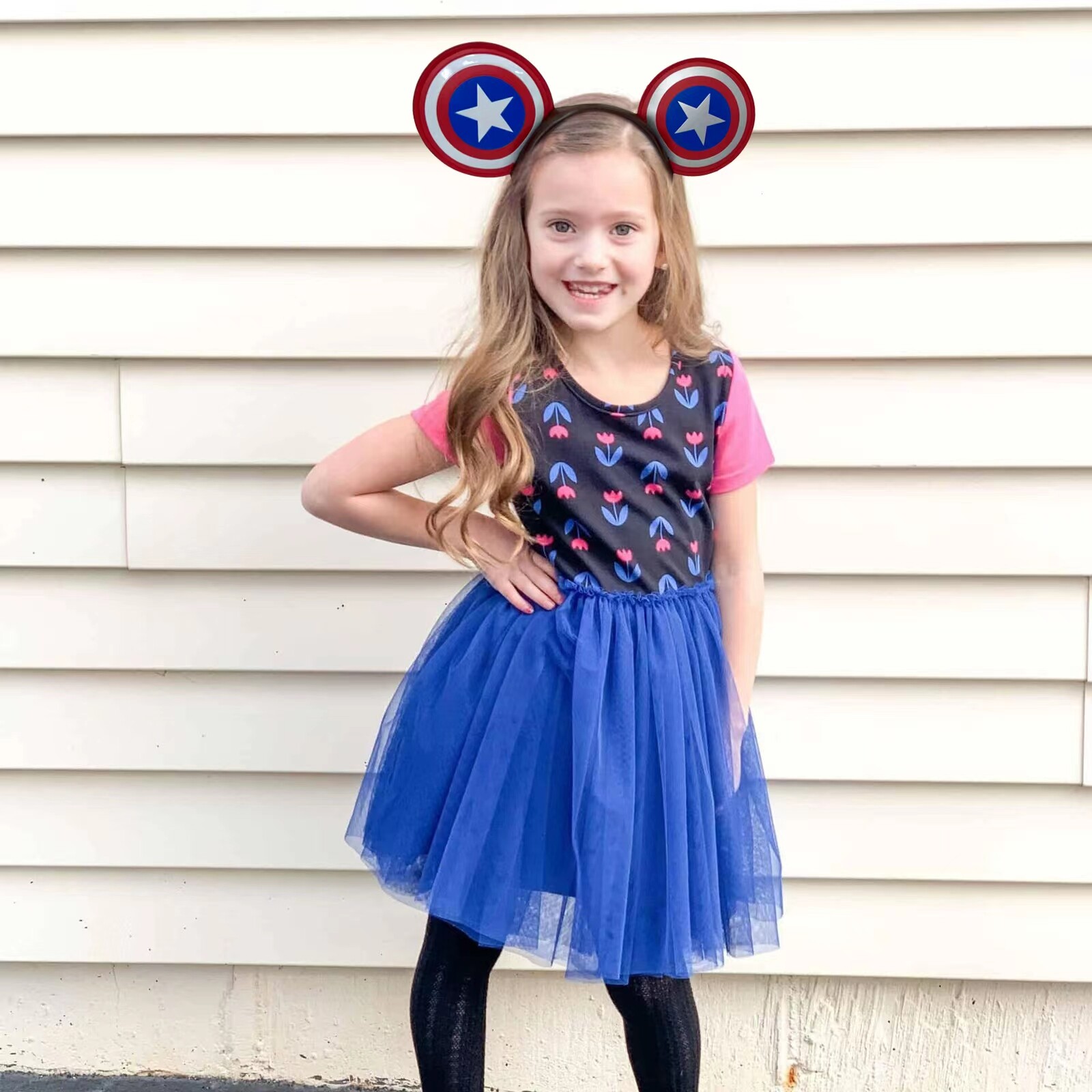 2022 Disney~Park Minnie Mouse Ears Captain America Super Soldier Marvel Headband