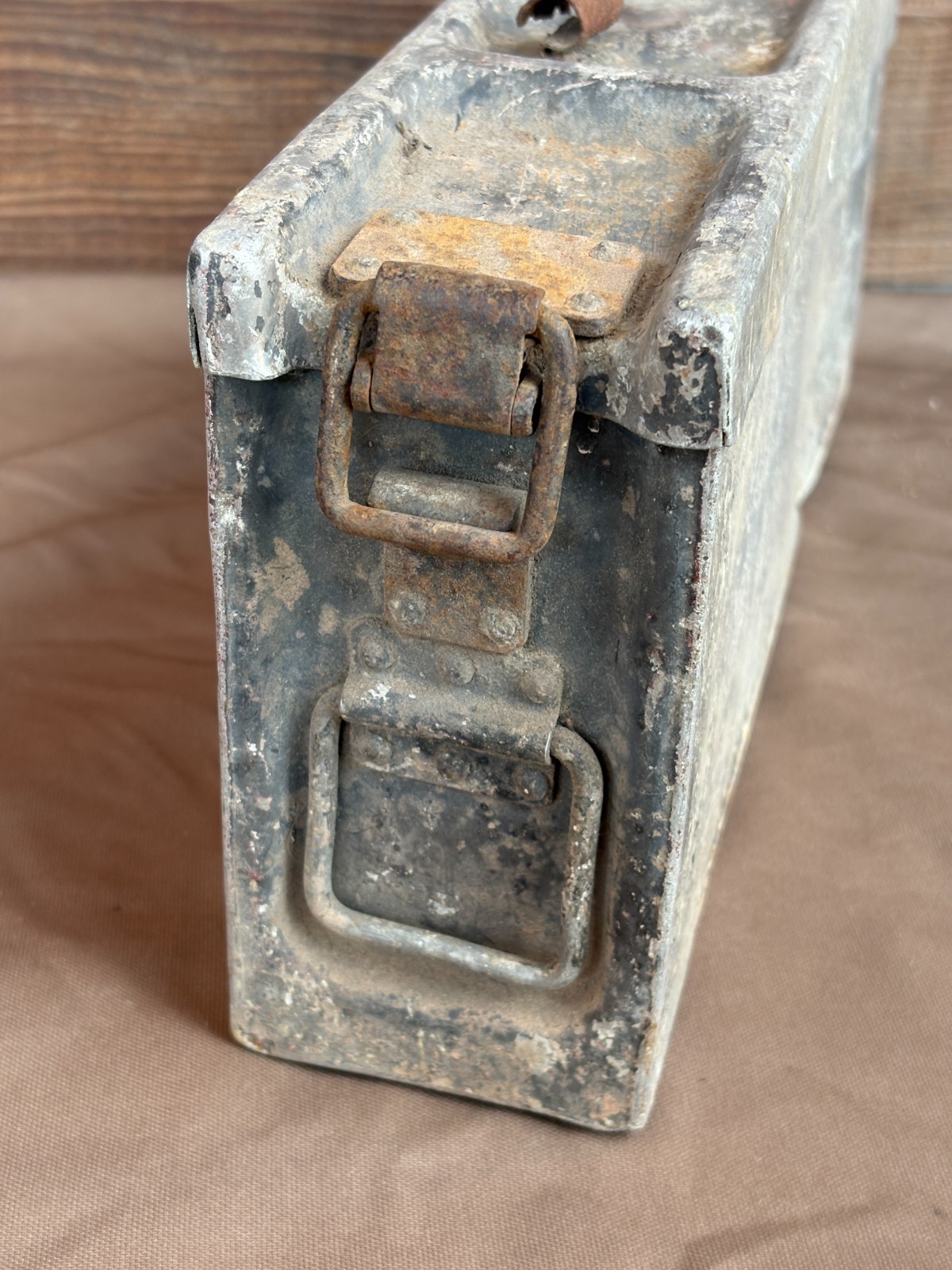 German MG machine gun ammo box. Wehrmacht 1939-1945, WWII.