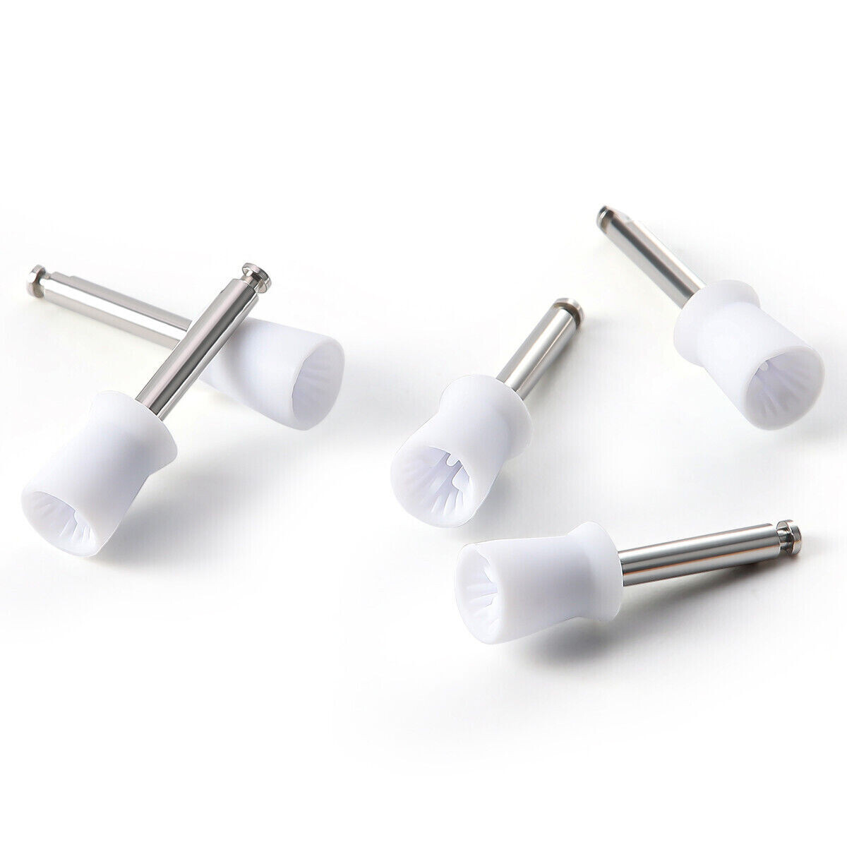 100 Pcs Dental Prophy Polishing Brush Nylon Bristle Flat/Tapered Prophylaxis RA