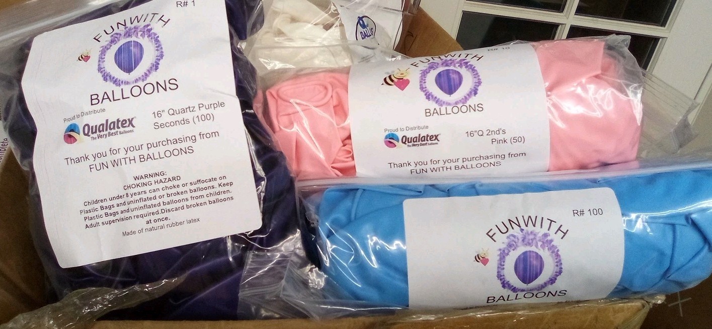 Qualatex 16" 2nds, Slight Color Run(4 bags Of 100ct)=400Ballloons  U-pic Colors