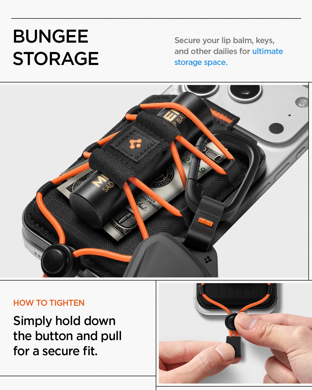 Spigen Magsafe Wallet | Tiefit (Mag Fit) Card Holder in Black for iPhone