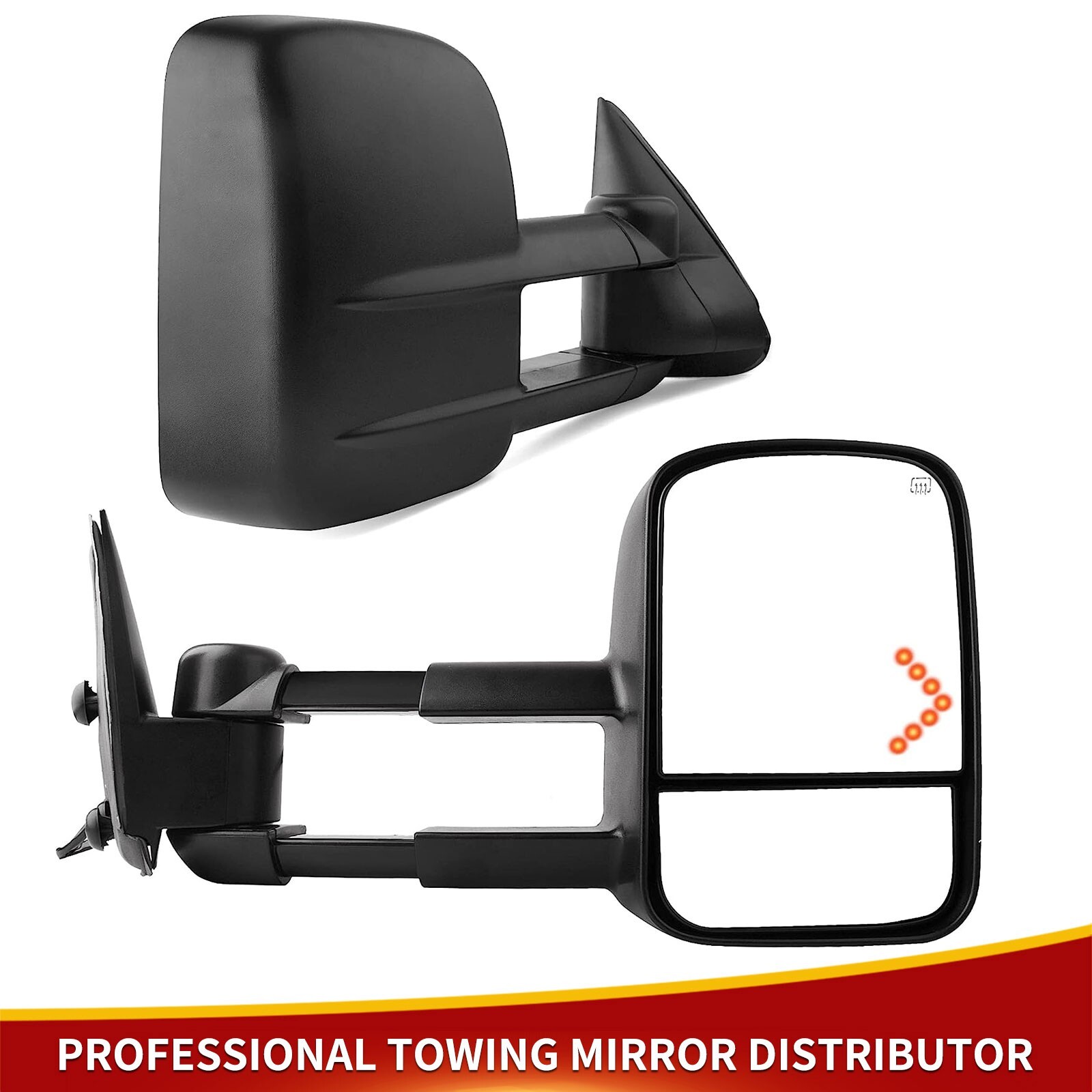 Power Heated Tow Mirrors for 2003-2006 Chevy Silverado Sierra 1500 2500HD 3500HD