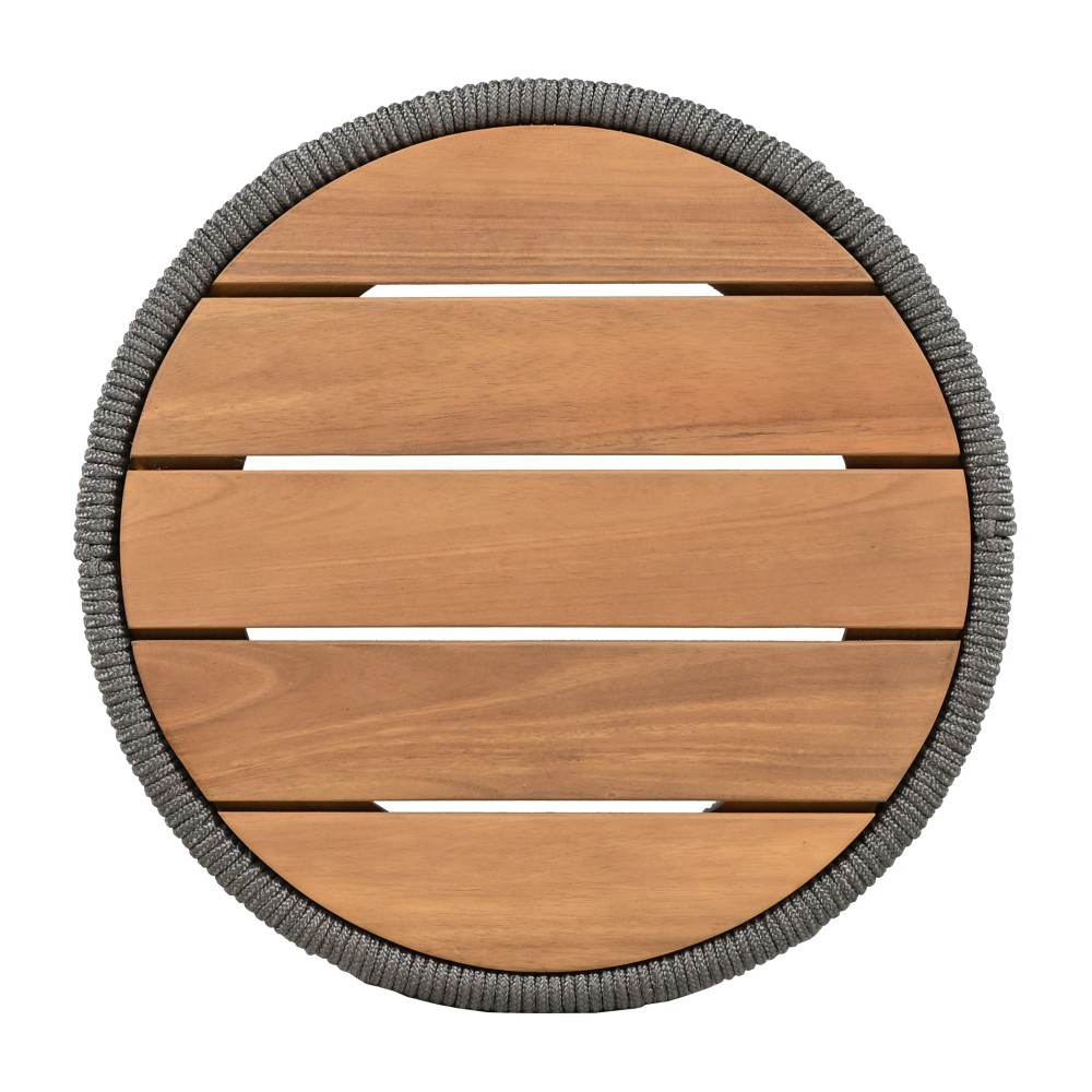 Outdoor Adjustable Chaise Lounge Set w/ Beige Cushion & Side Table, Patio