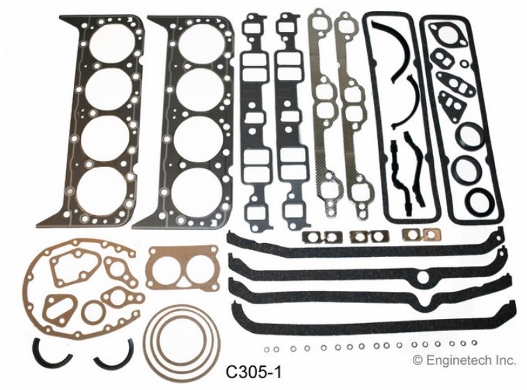Full Engine Rebuild Overhaul Gasket set for 1975-1985 Chevrolet GMC 305 5.0L