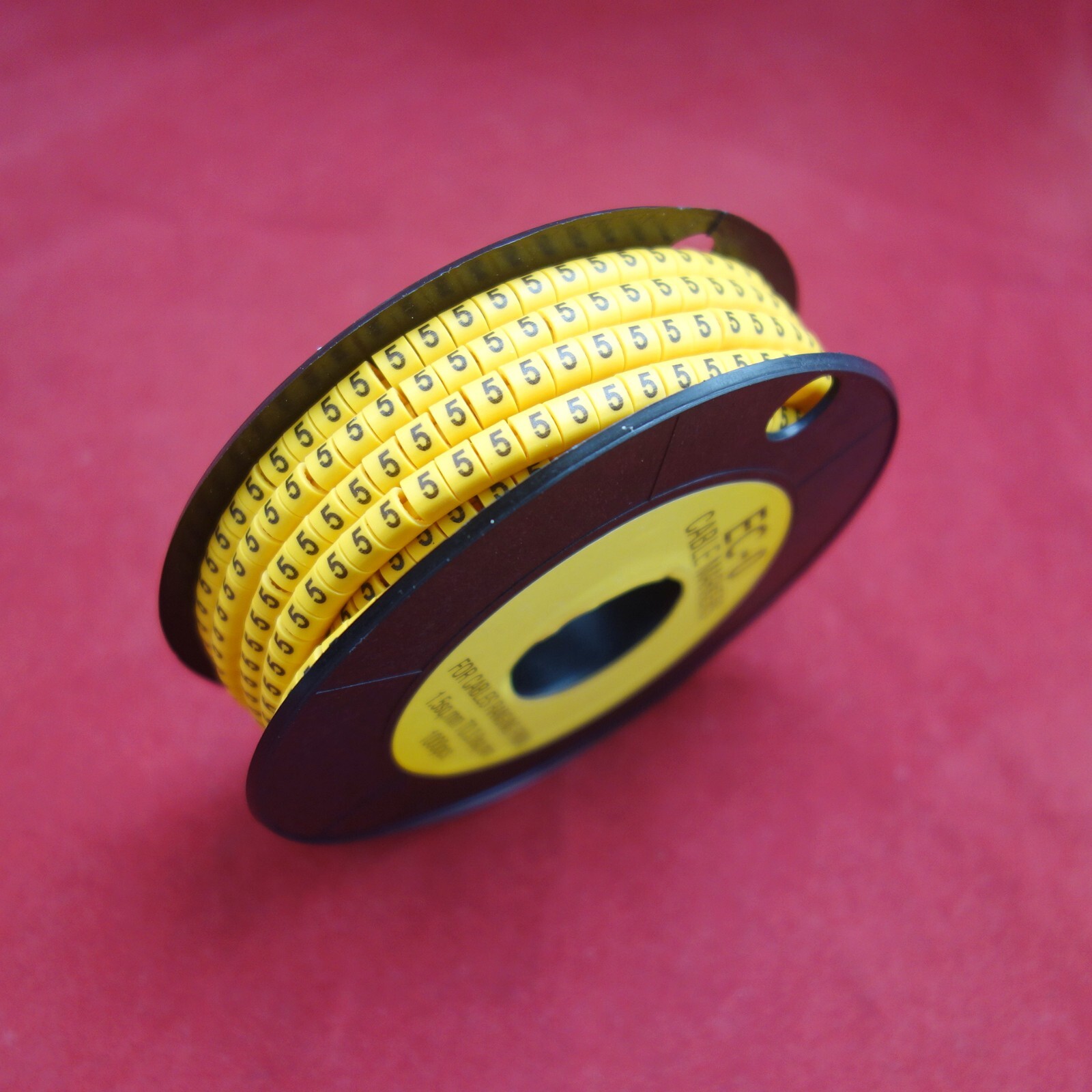 1Roll EC-0 Cable Markers 1000pcs For 0.75-3mm2 wire Number 0-9 soft PVC