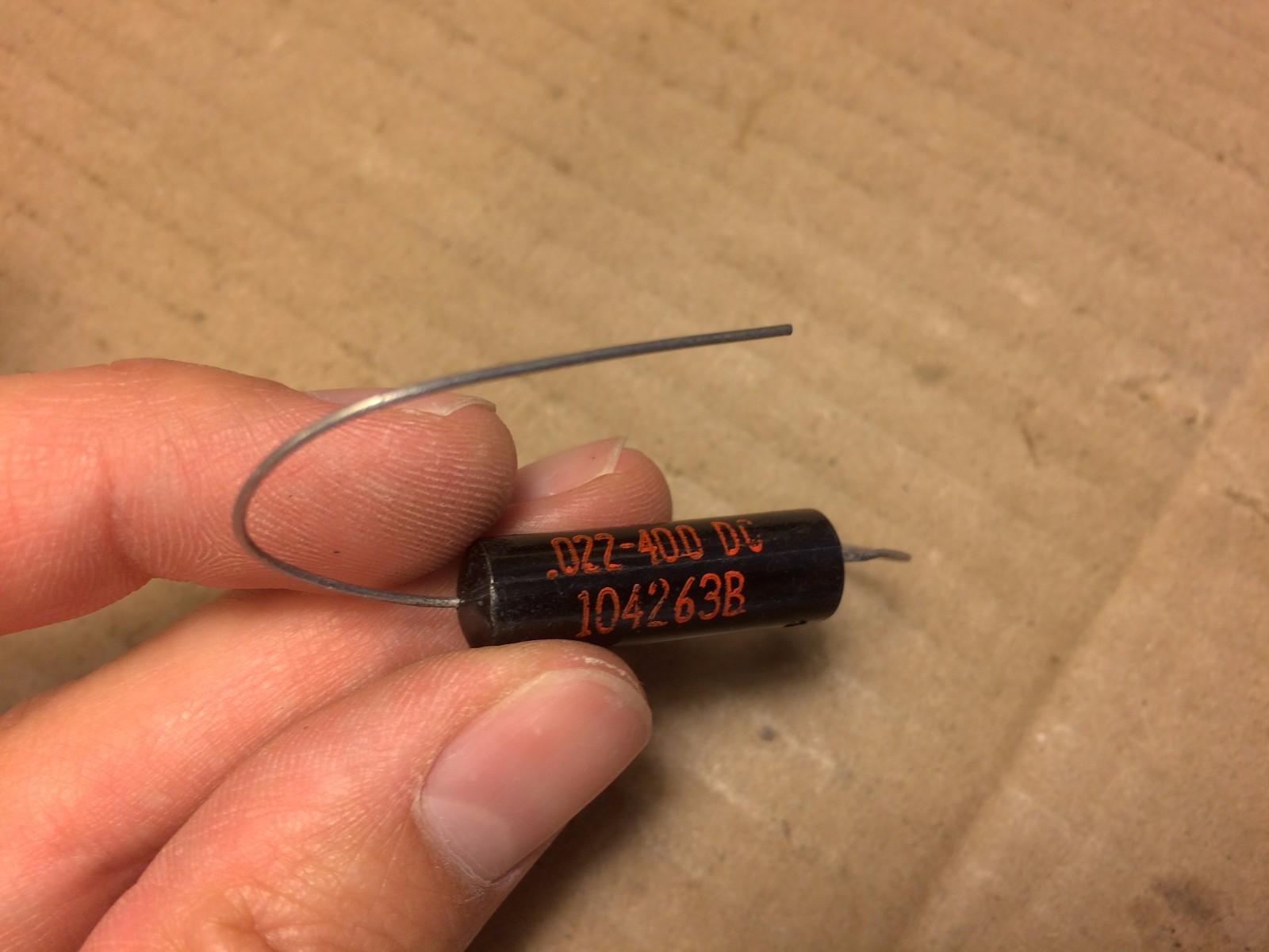 NOS Vintage Sprague .022 uf 400v Black Beauty Capacitor Gibson Les Paul (Qty Ava