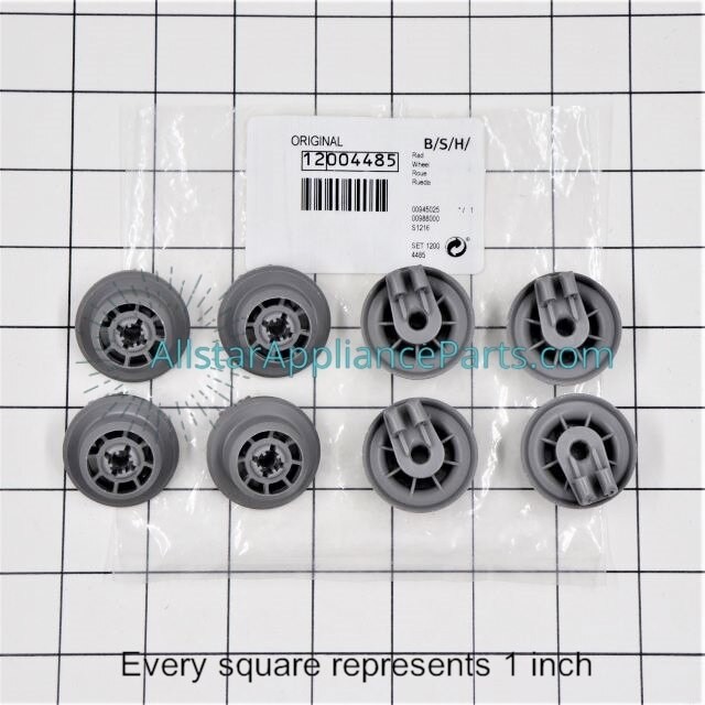 Bosch Dishwasher Dishrack Roller 12004485 (pack of 8)