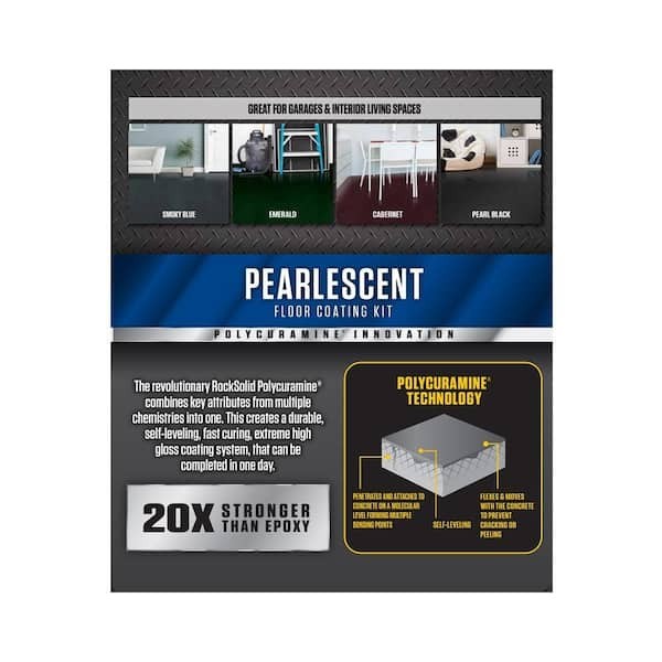 Rust-Oleum 306328 RockSolid 128 Fl Oz Smoky Blue Pearlescent Floor Coating Kit