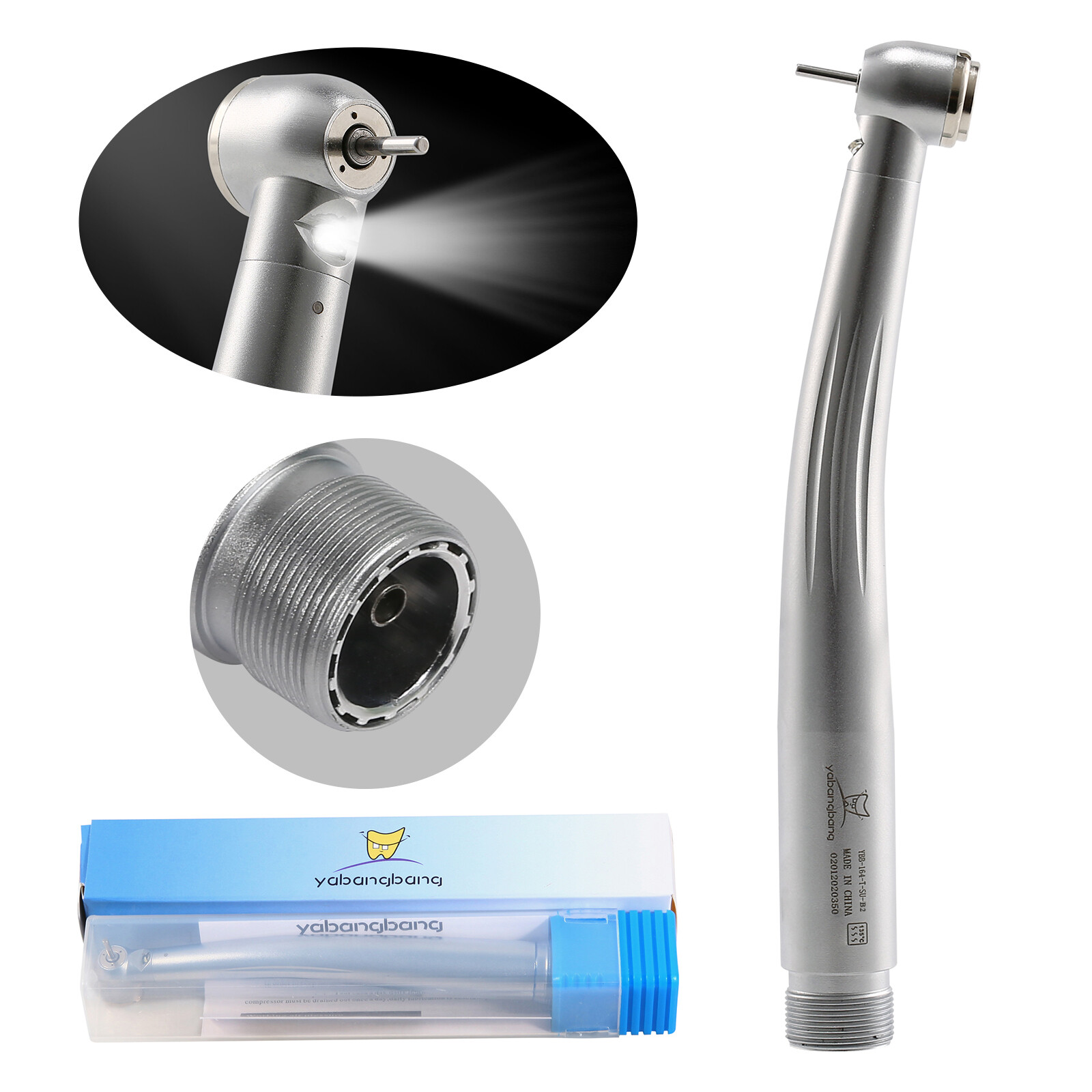 Pieza de mano LED turbina alta velocidad fibra óptica dental estilo NSK 2/4 Hole