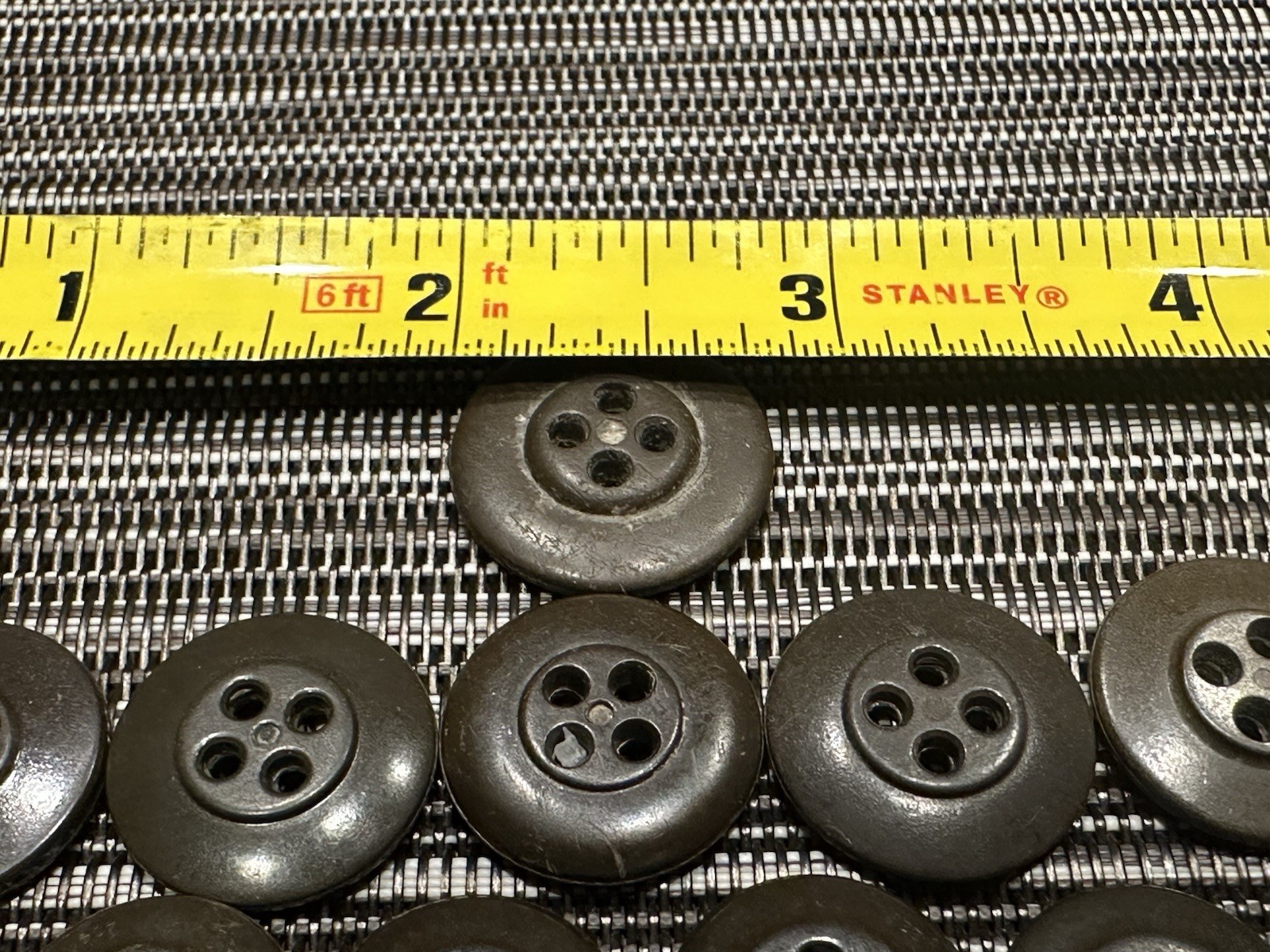 Vintage Military Fatigue Brown Replacement Buttons Korean War Era