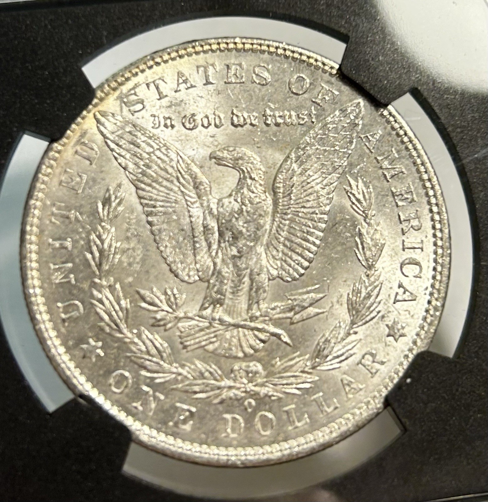 1904-O $1 Morgan Silver Dollar NGC MS61 + 1958-D BU Lincoln Cent Whatnot Labels