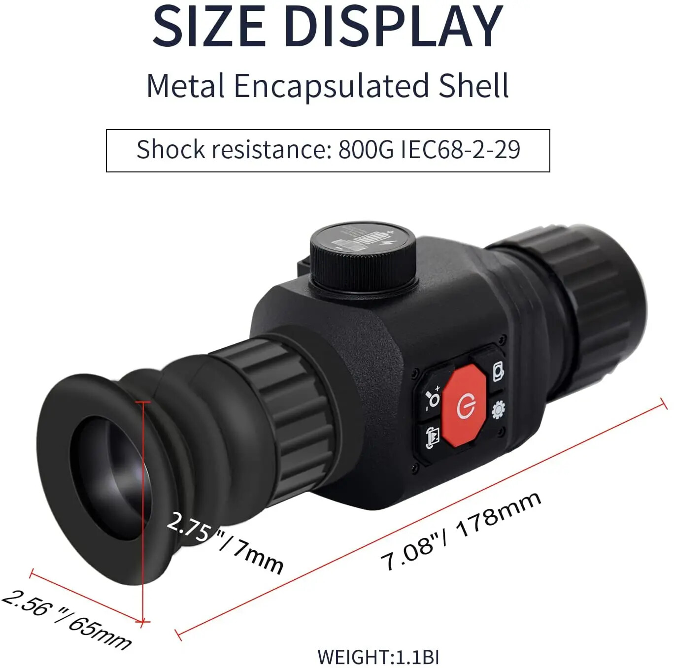 GR235 Thermal Night Vision Camera 35mm Telescope Rifle Scope 256x192