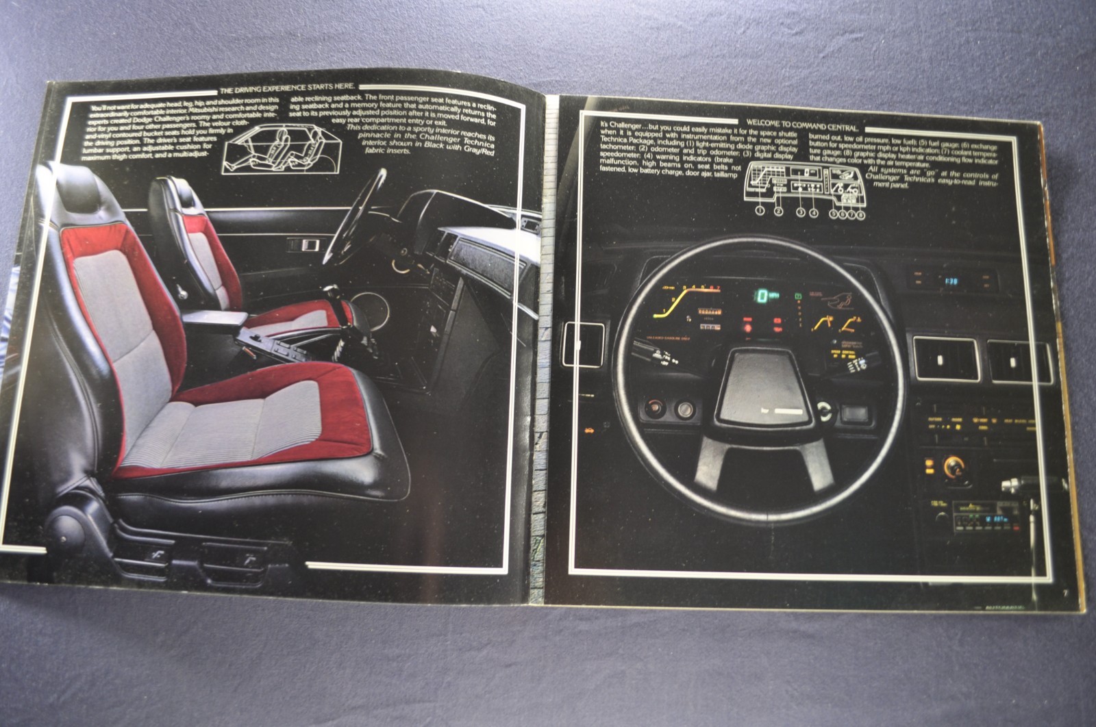 1983 Dodge Challenger Coupe Catalog Brochure Mitsubishi Nice Original 83