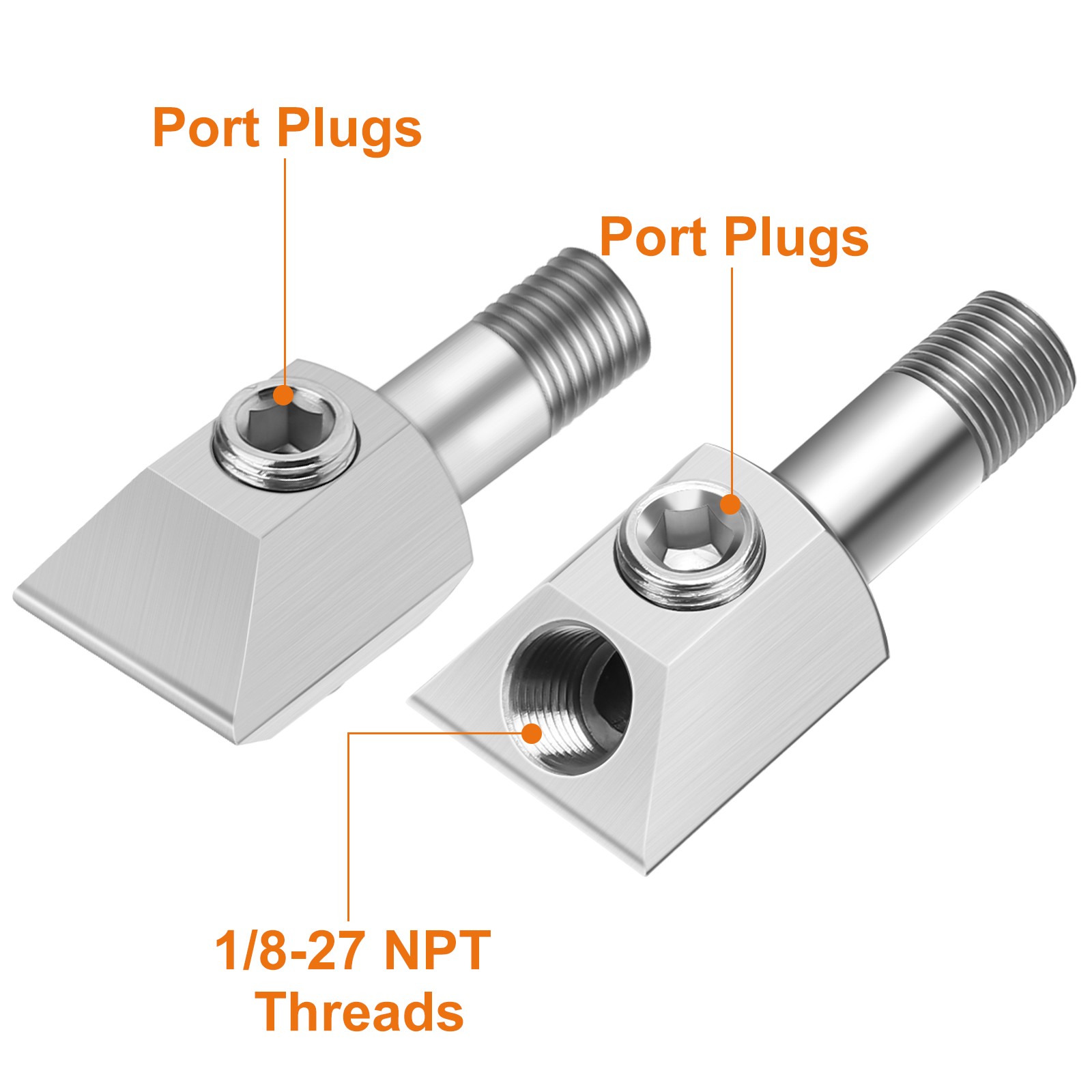 1/8" NPT Oil Pressure Sensor Tee port Thread Adapter for GM/Chevy 305/350 Engine