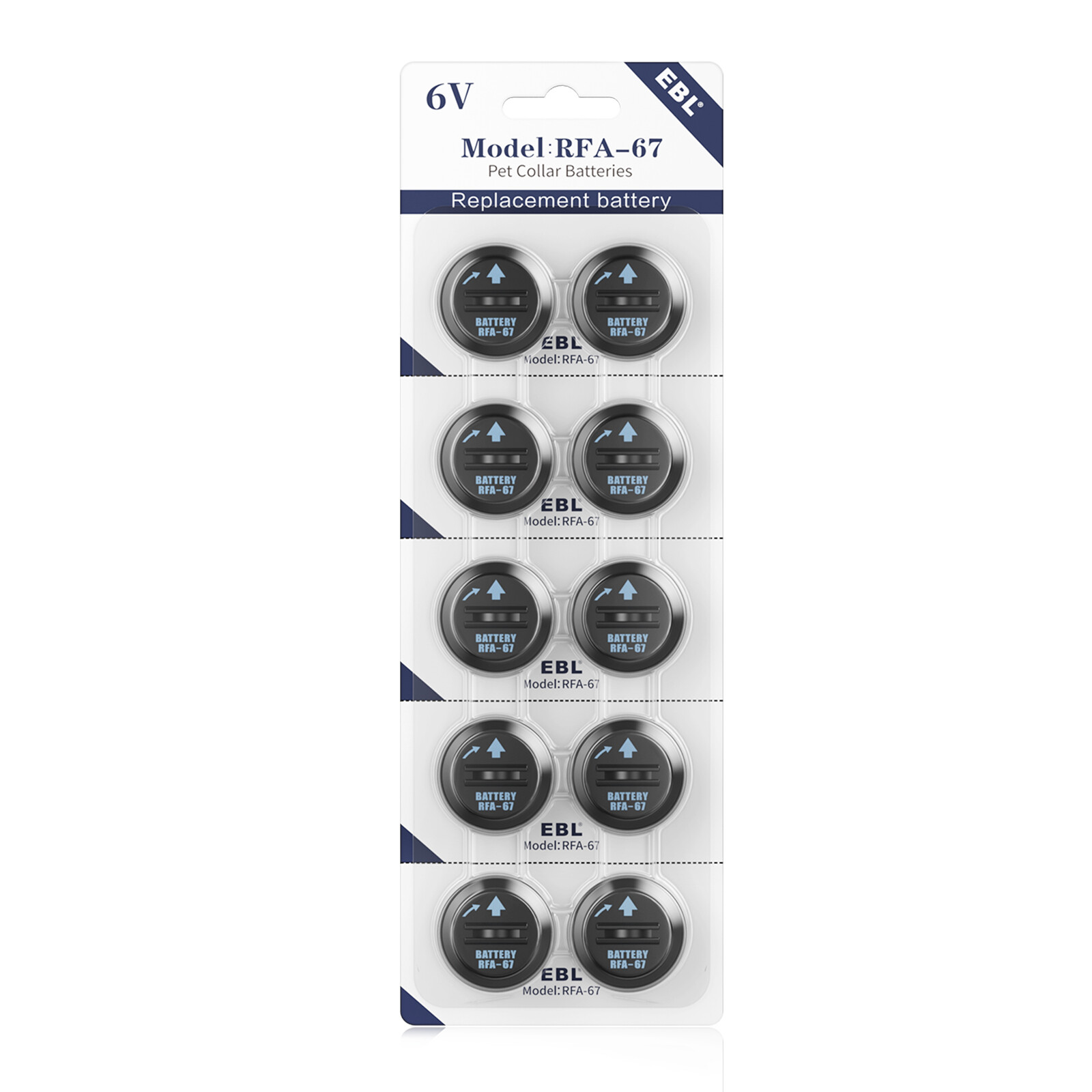 10 Pack 6 Volt Pet Collar Batteries For PetSafe RFA-67 RFA-6 Replacement Battery