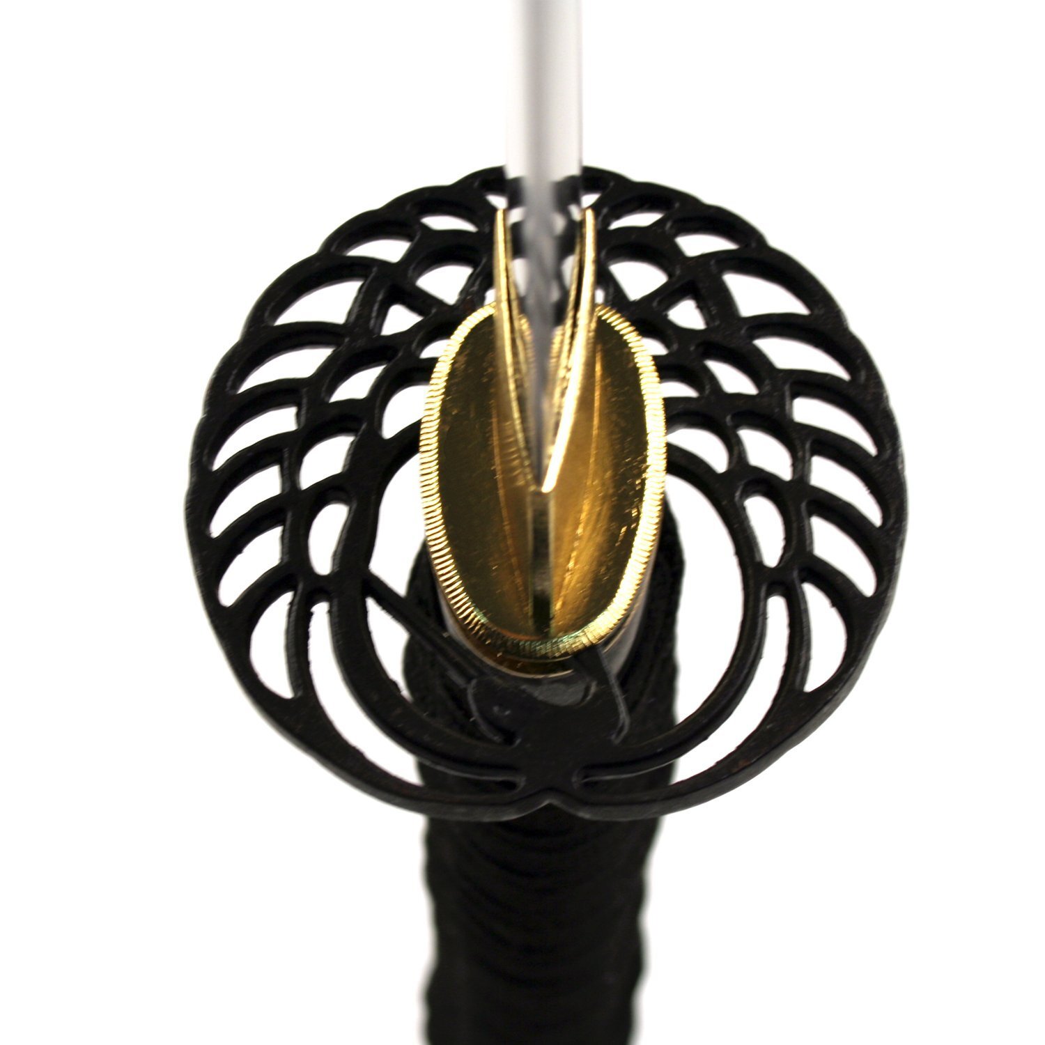 40.5" Katana Full Tang Sharp 1045 Carbon Steel Blade Samurai Sword Crane Tsuba