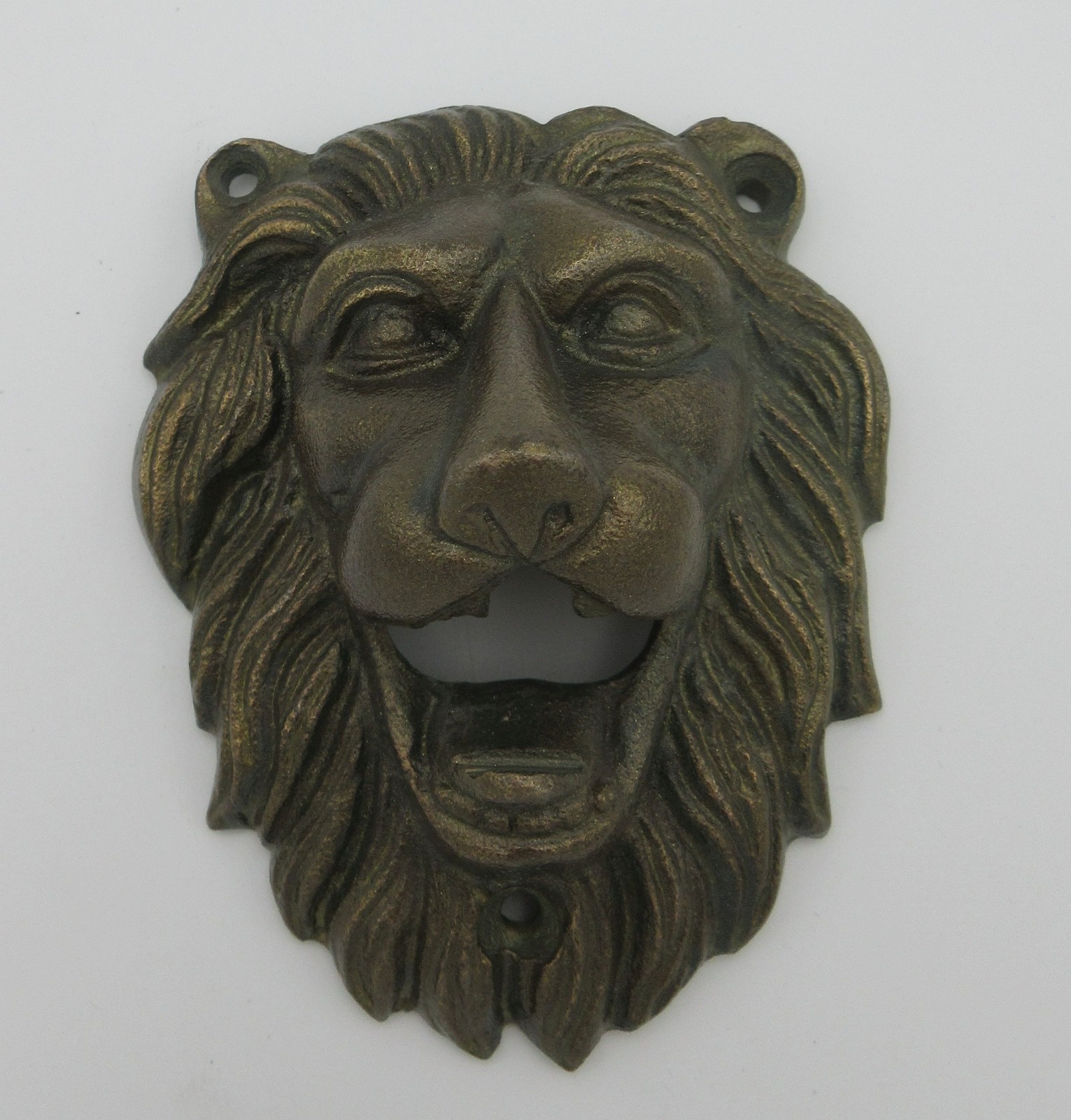 Cast Iron Wall Mounted Lion Head Themed Bottle Opener