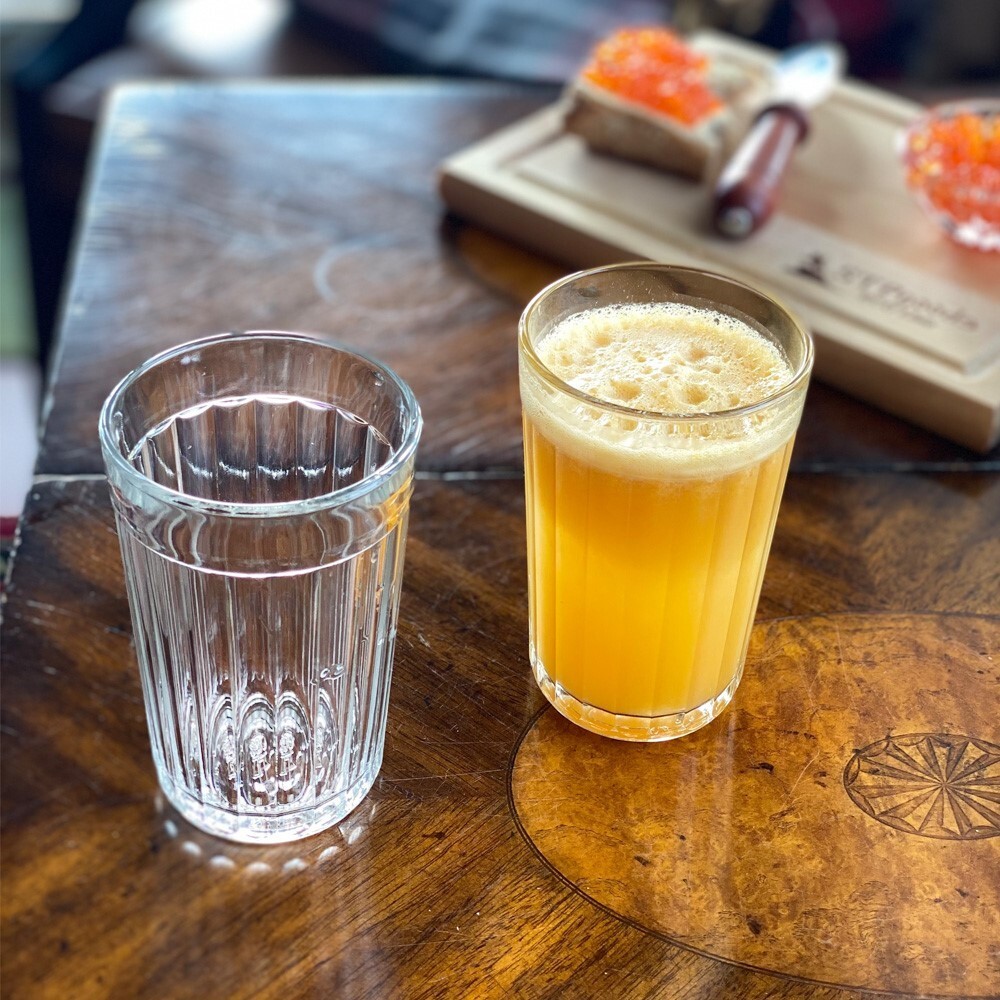 Classic Russian Faceted Drinking Glass USSR Clear Soda Water Graneny Stakan