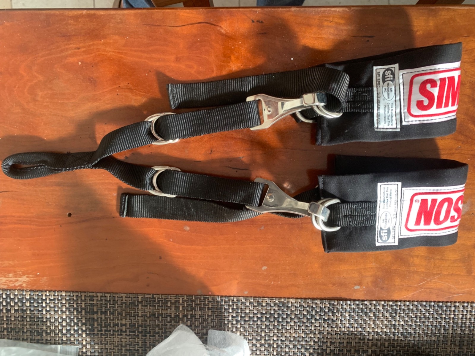 Simpson Arm Restraint Straps 36001BK