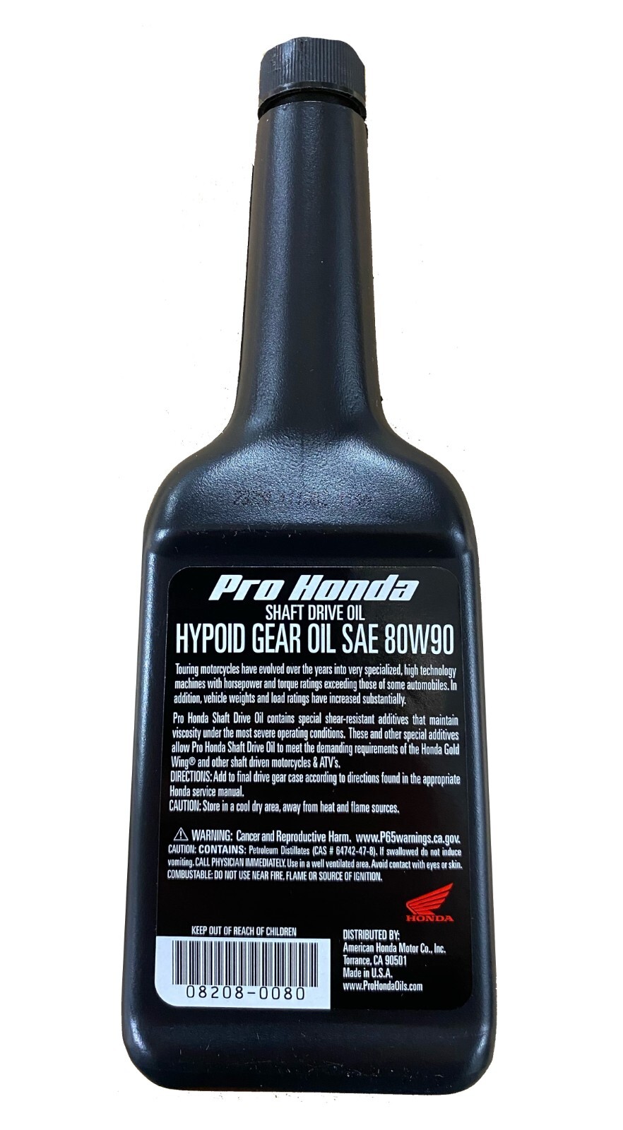 3 Pack OEM Honda Shaft Drive Oil Differential Gear Oil 80W90 08208-0080 w Funnel