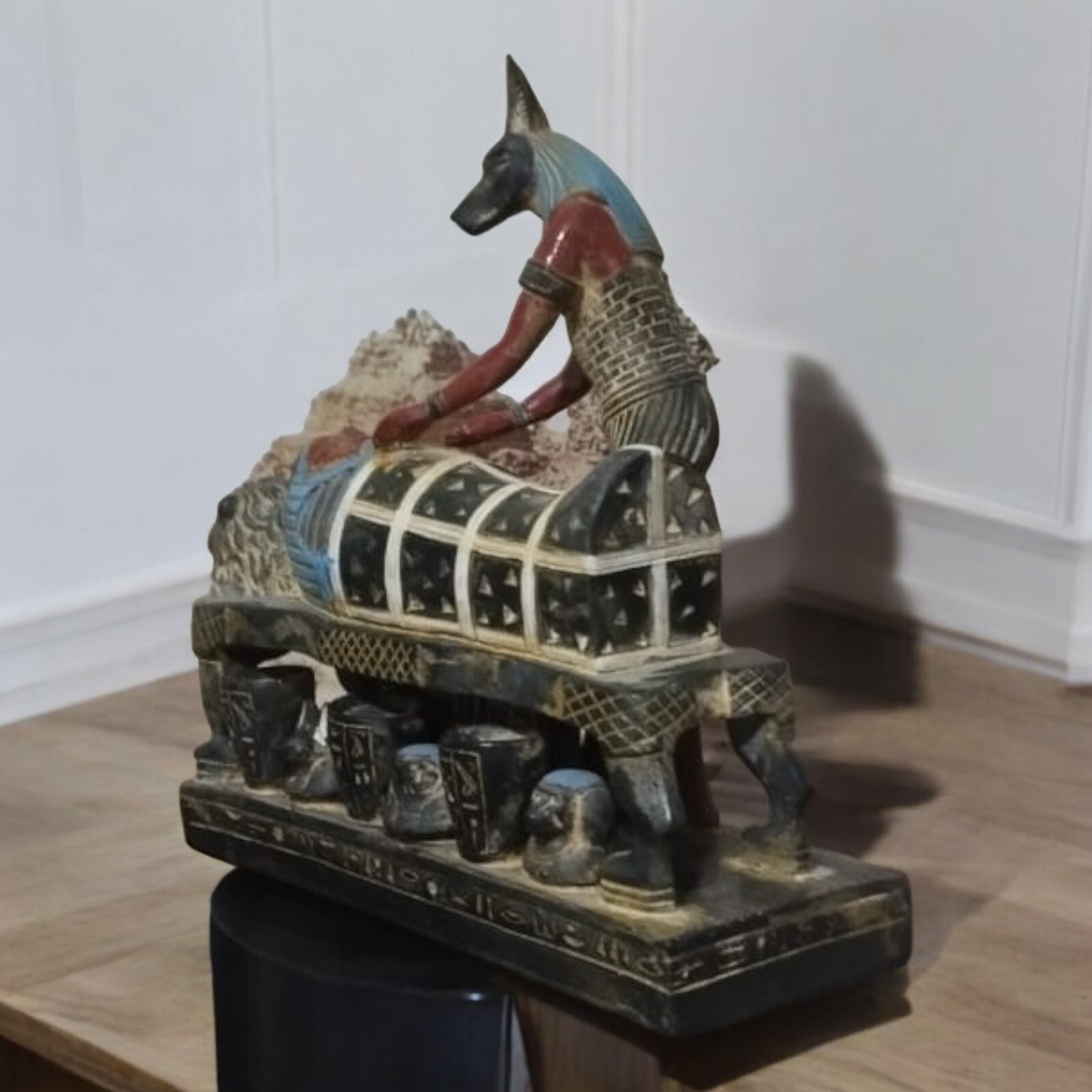 Rare Ancient Egyptian Antiquities God Anubis Unique Statue Pharaonic Egyptian BC