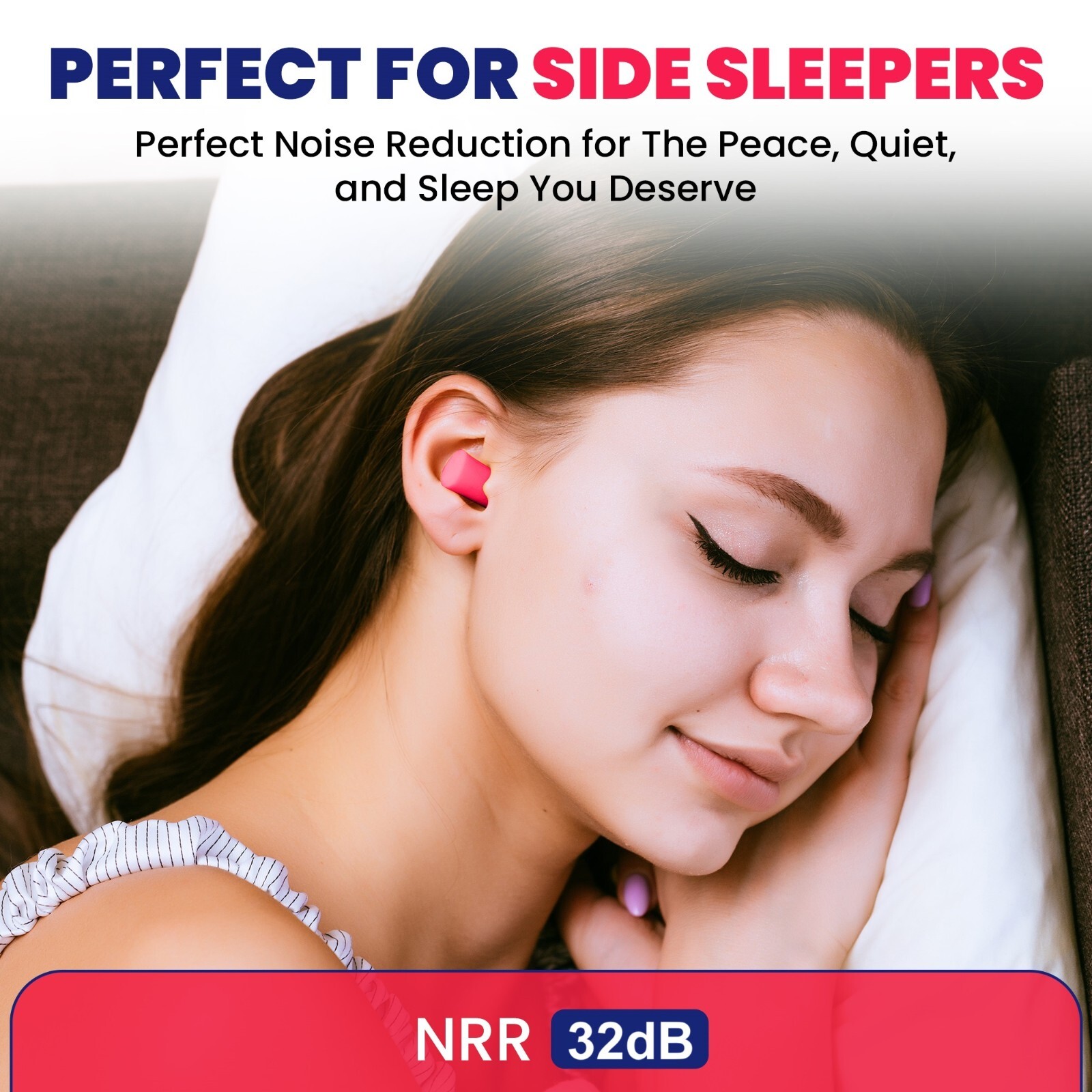 50 Pair Foam Extra Small Earplugs for Small Ear Canal Disposable Noise Canceling