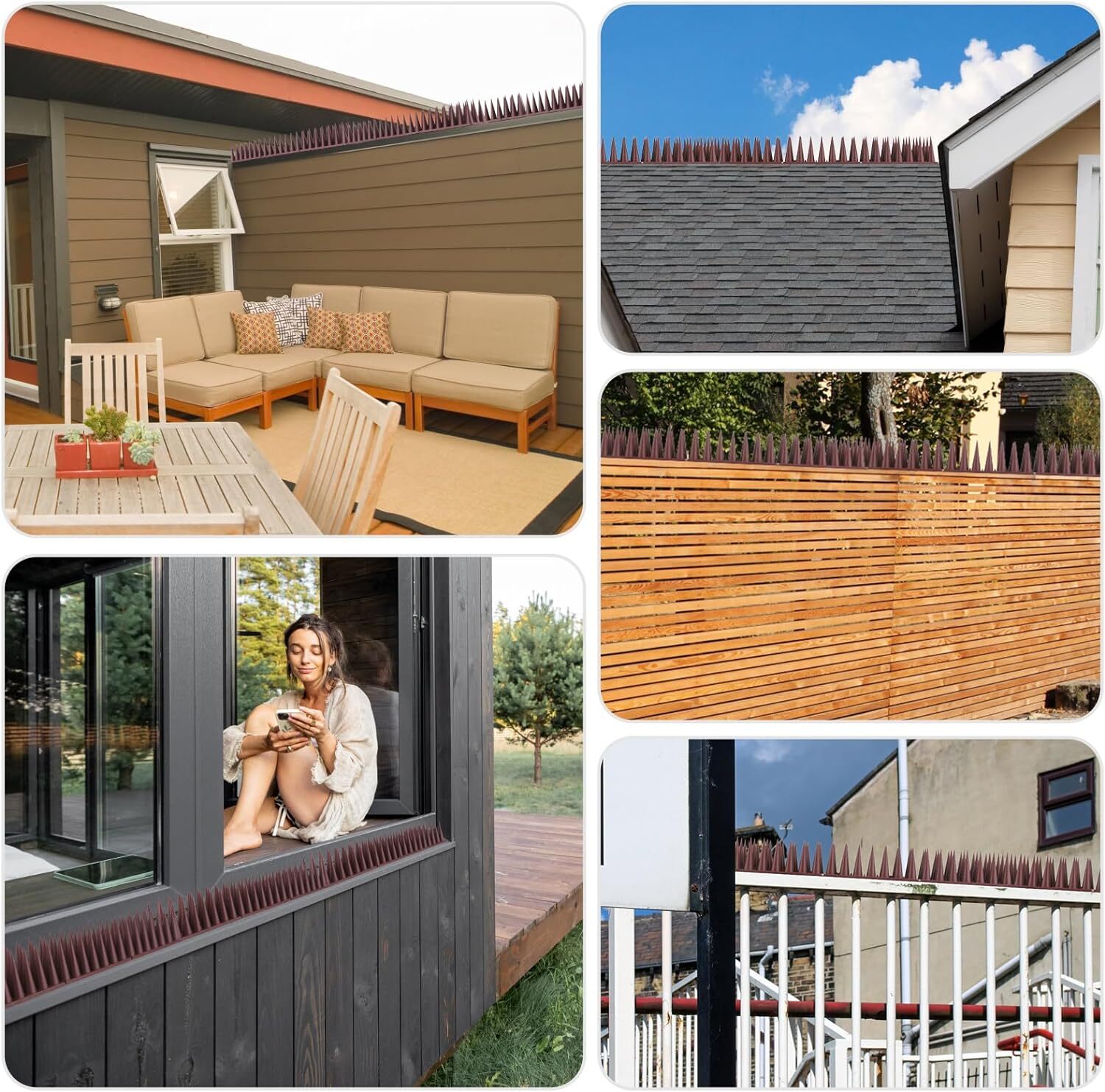 Bird Spikes Arrow Pigeon Spike Fence for Keeping Small Bird,Crow Woodpecker Away