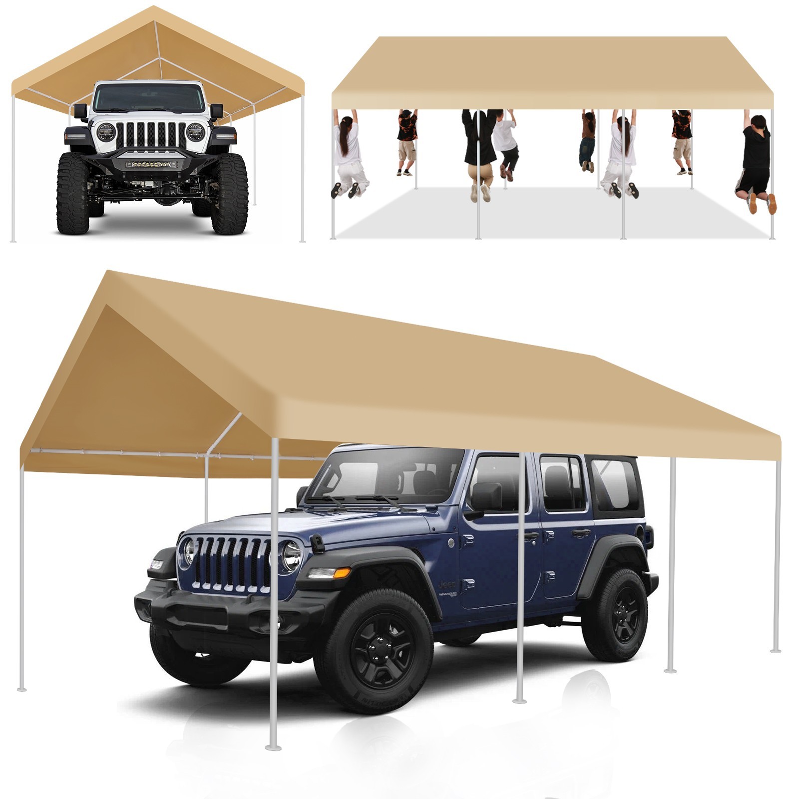 12x20 Carport Canopy Shelter Garage Heavy Duty Outdoor Tent