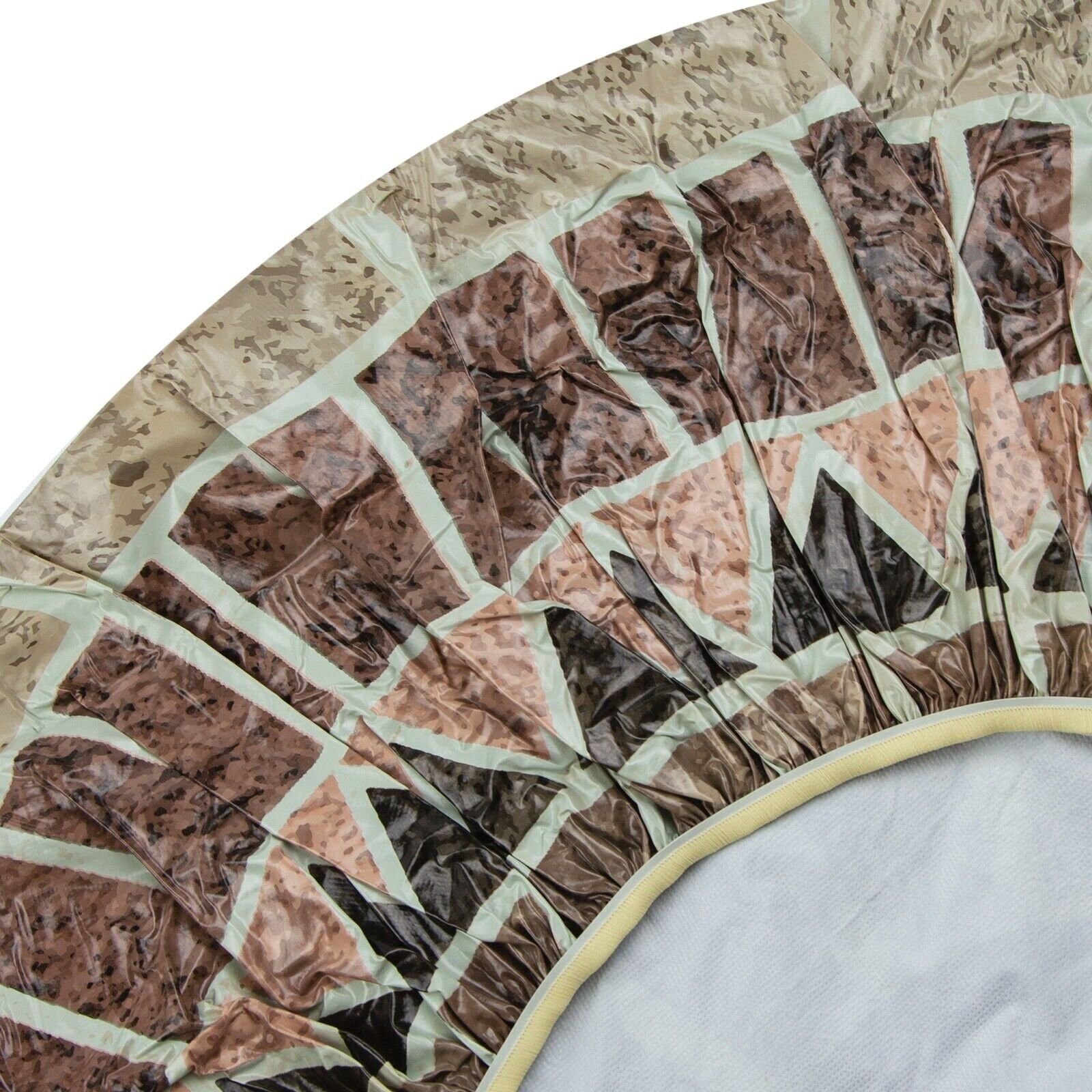 Mosaic Fitted Round Table Cover - Indoor/Outdoor Decorative Stretch Cover NEW