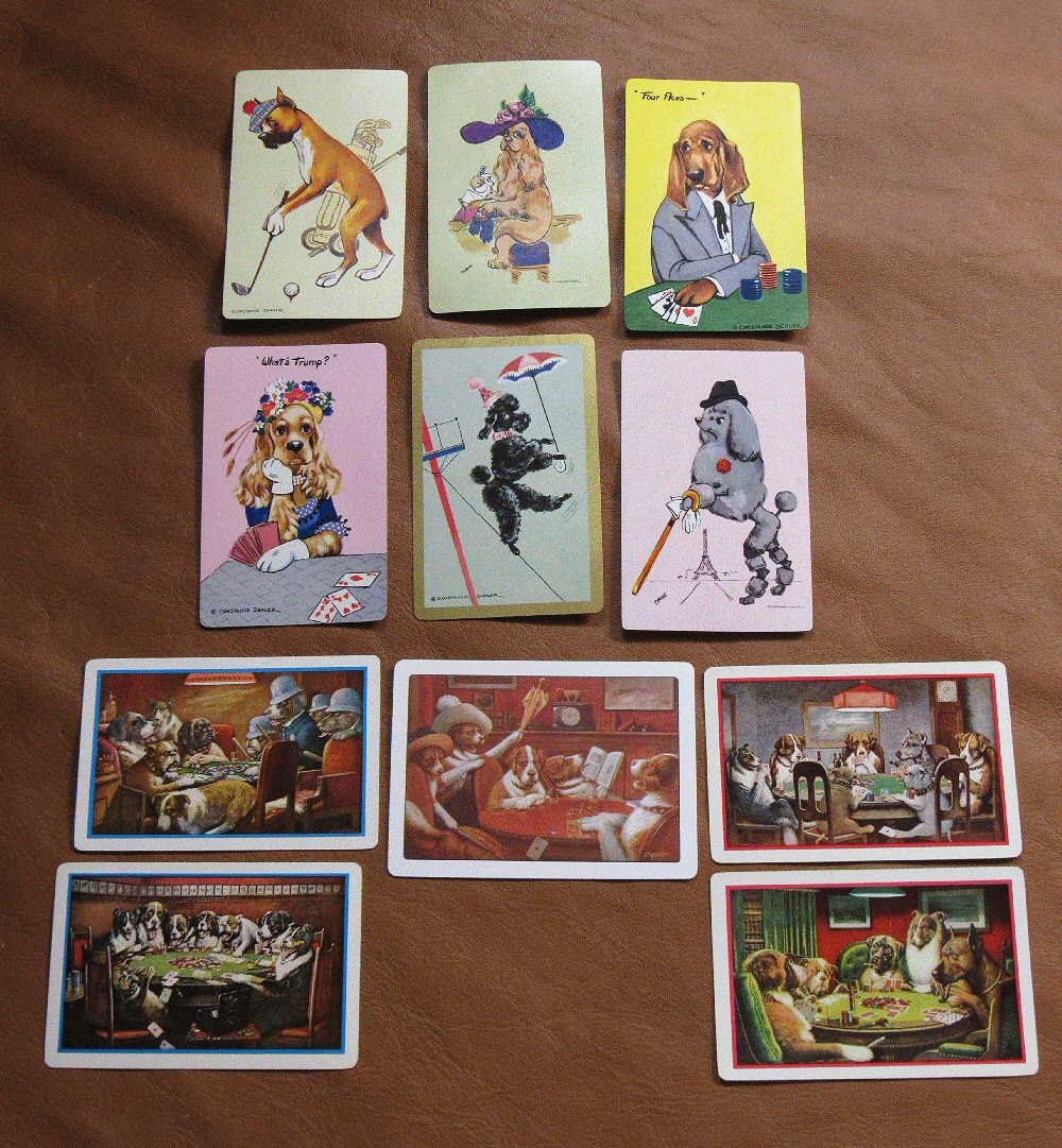 11 Vintage Misc Dog Swap Cards