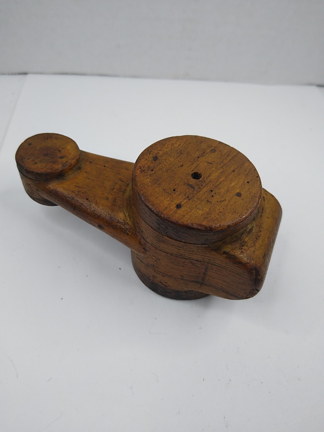 Vintage Wooden Wood Foundry Industrial Mold R.J. Reynolds Steampunk Art