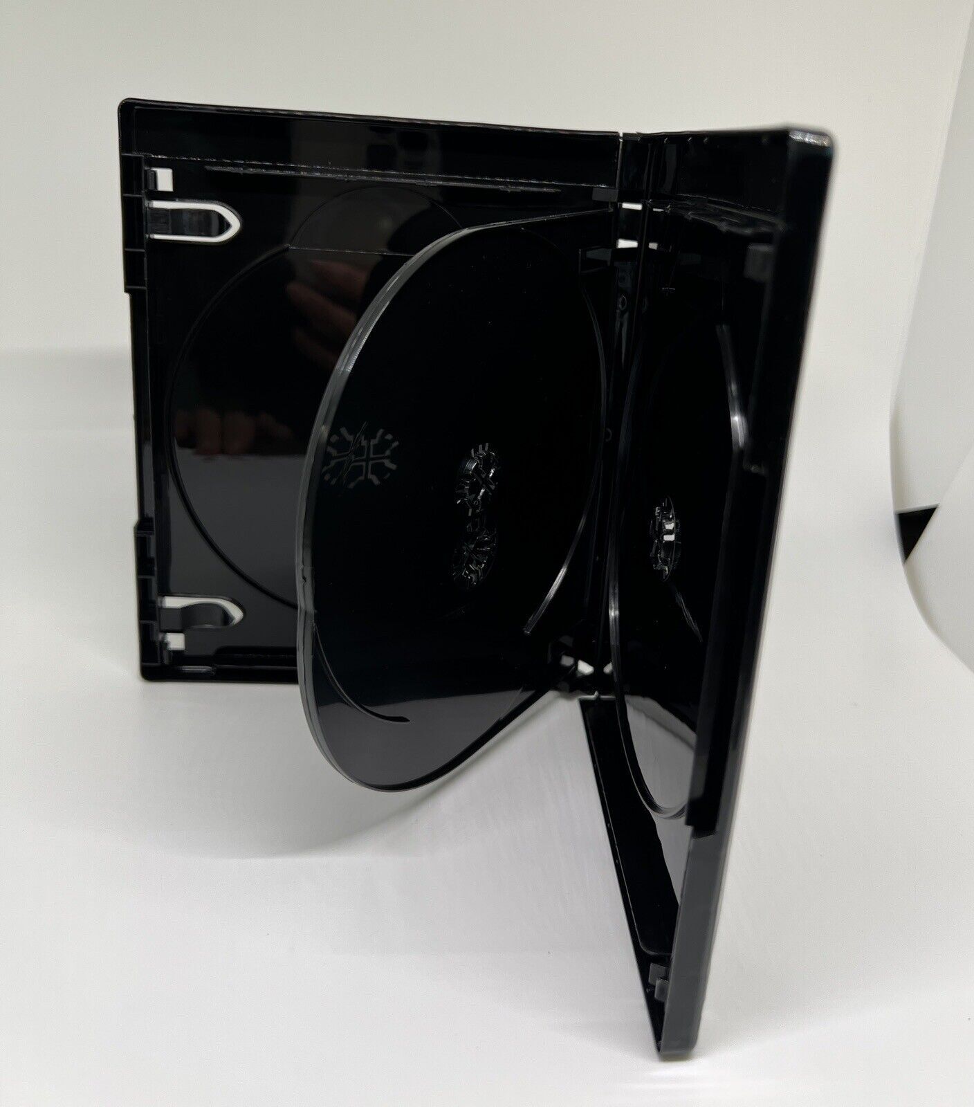 NEW 15mm 4K ULTRA HD BLACK 3-DISC CASE, BOOKLET CLIPS,SLEEVE, PS3-15MM UHD(Z40F)