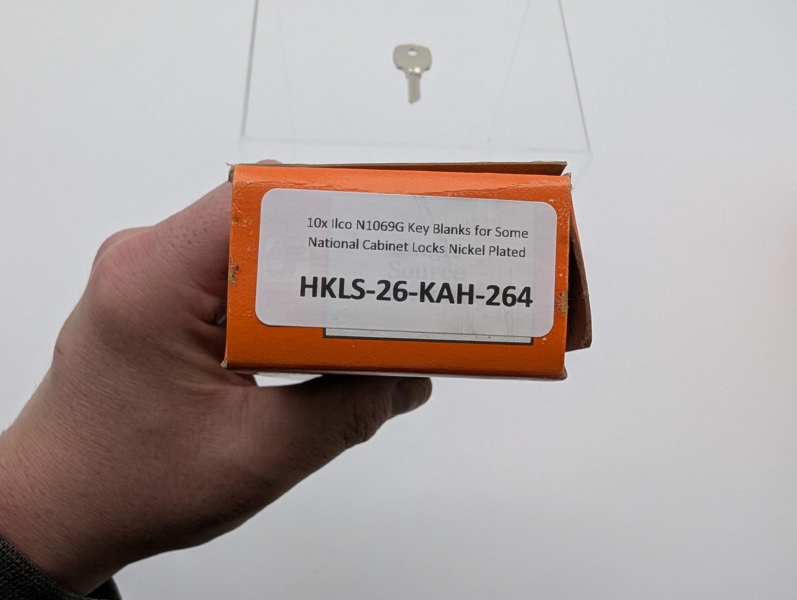 10x Ilco N1069G Key Blanks for Some National Cabinet Locks Nickel Plated