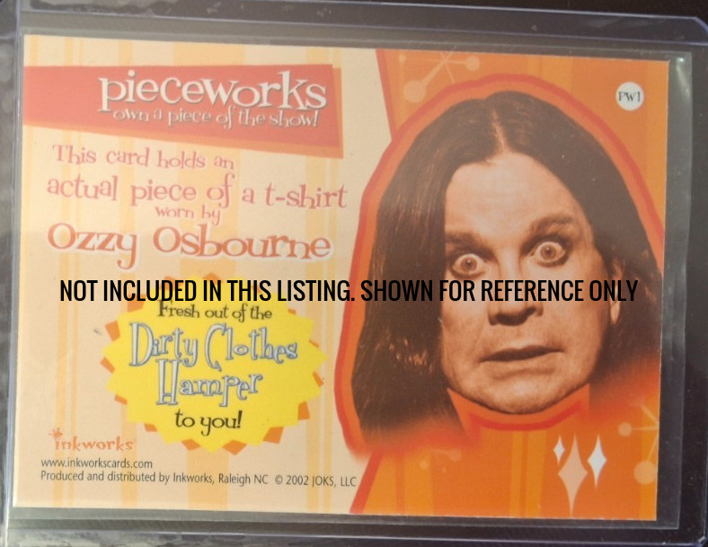 OZZY Osbourne Worn Shirt Piece Relic Memorabilia Collectible Rare w/COA