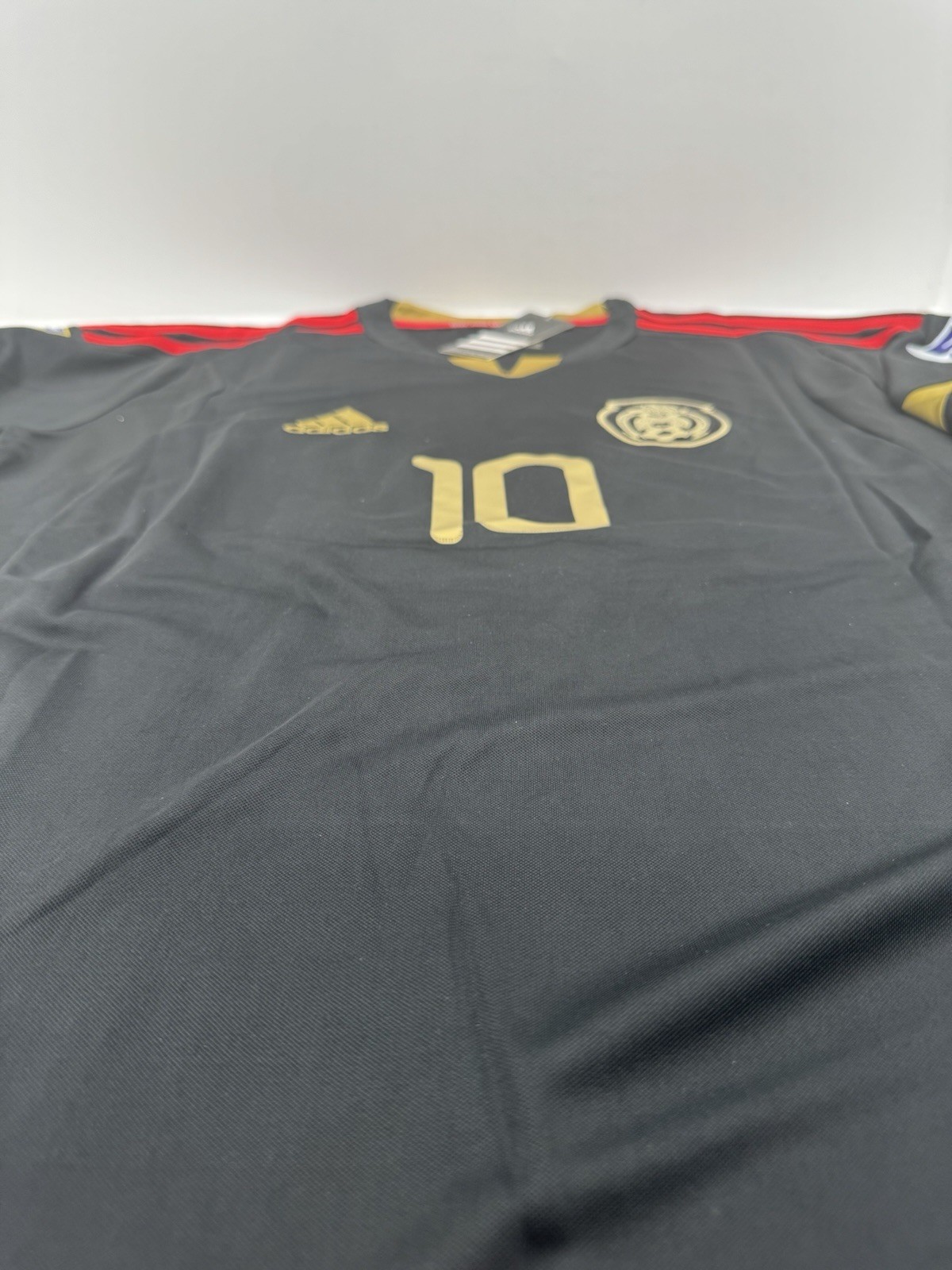 2011 Mexico Away Retro Jersey Gio Dos Santos #10 Vintage Iconic Black Gold Cup
