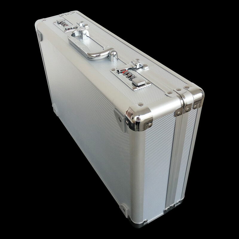 Aluminum Frame Storage Box Case with Lock for 50 PCGS NGC Coin Holders Slabs